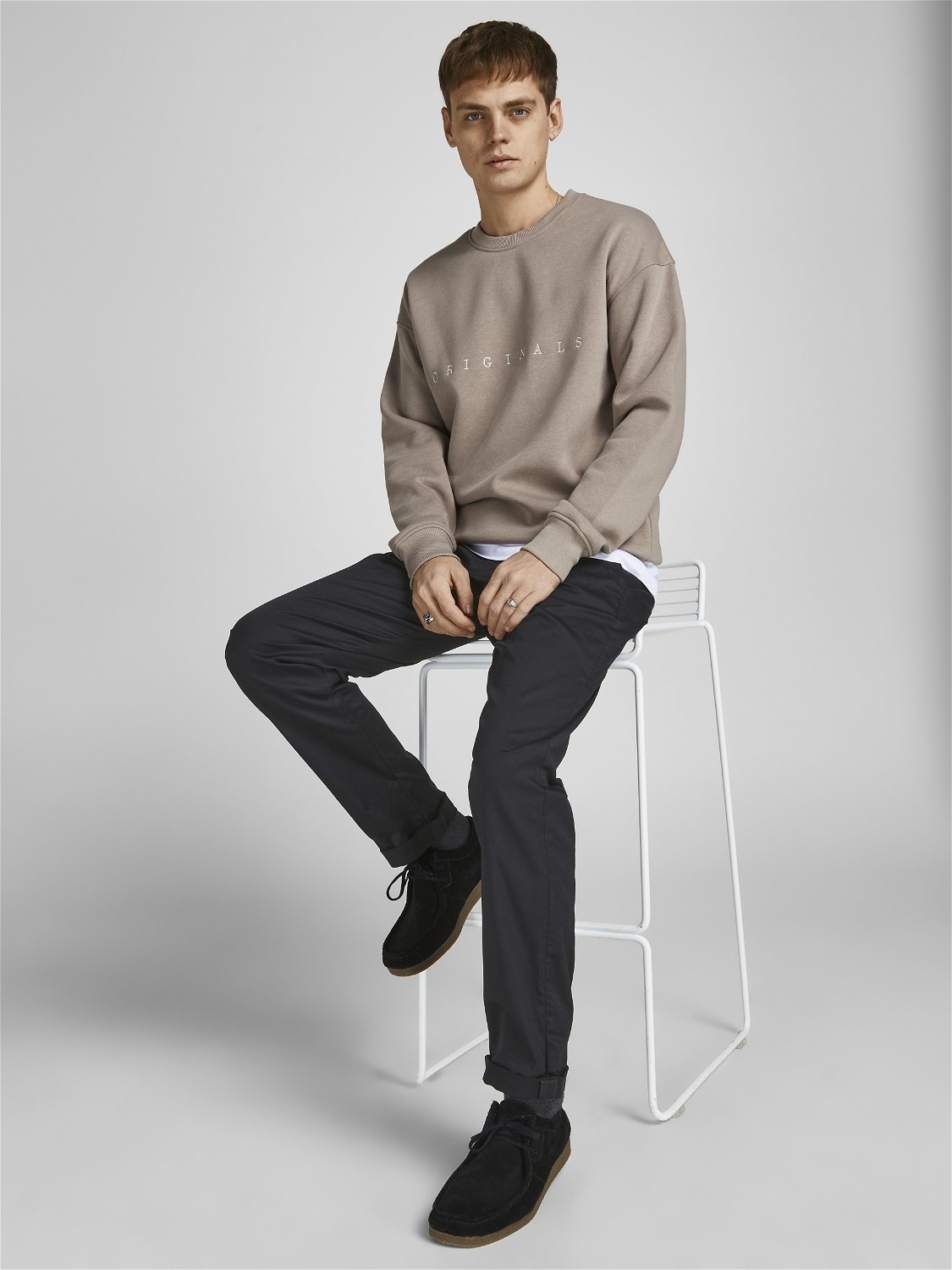 JACK & JONES Kane Pablo loose fit, heren chino, zwart