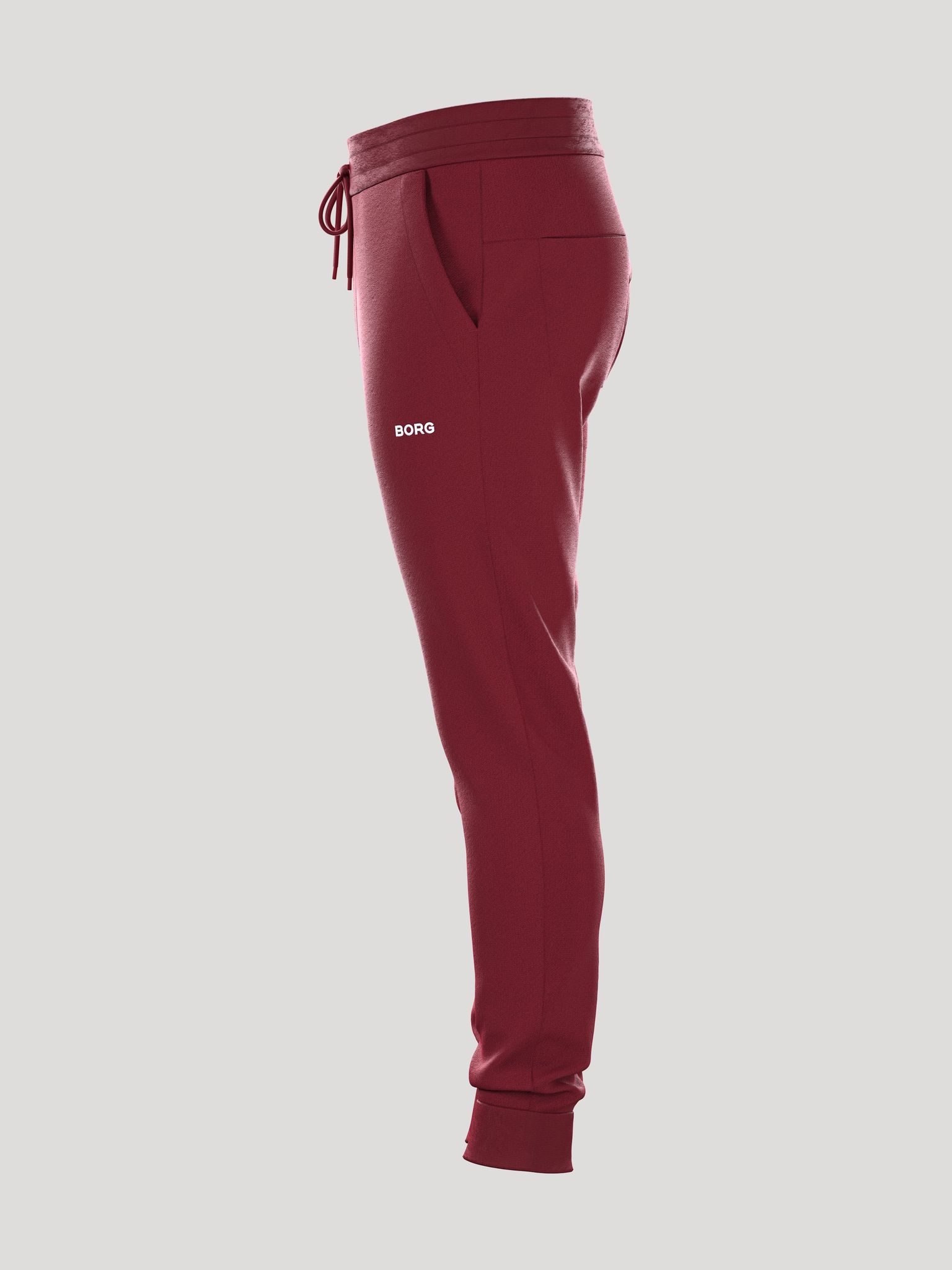 Bjorn Borg Essential 4 Pants, heren joggingbroek, rood