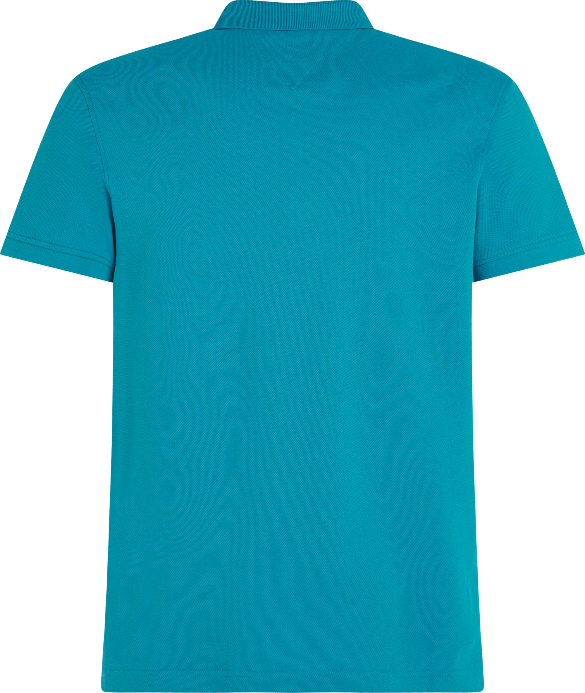 Tommy Hilfiger 1985 Slim Polo, heren poloshirt, zwembadblauw