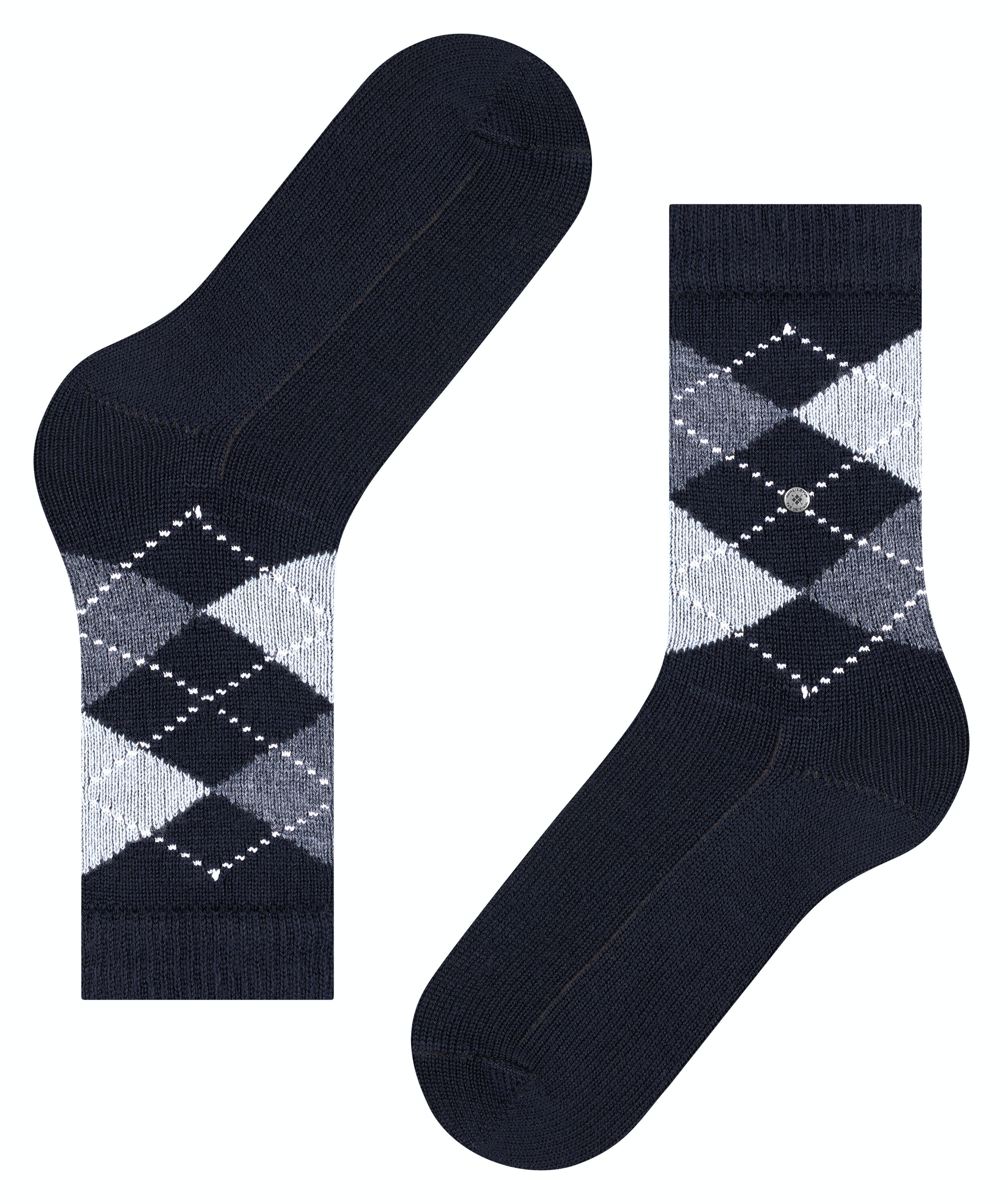 Burlington Whitby damessokken, blauw (marine)