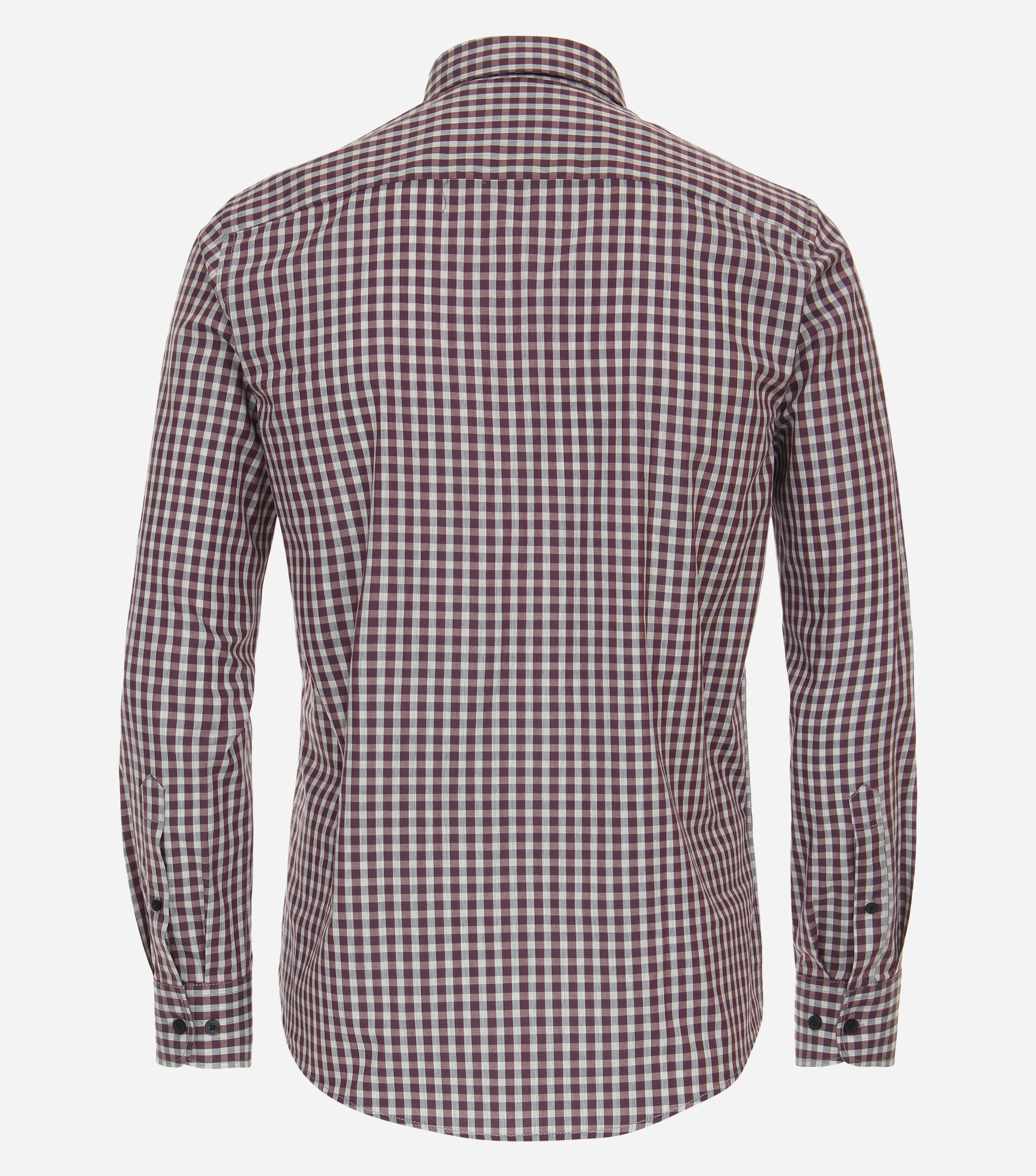 CASA MODA Sport casual fit overhemd, structuur, rood geruit