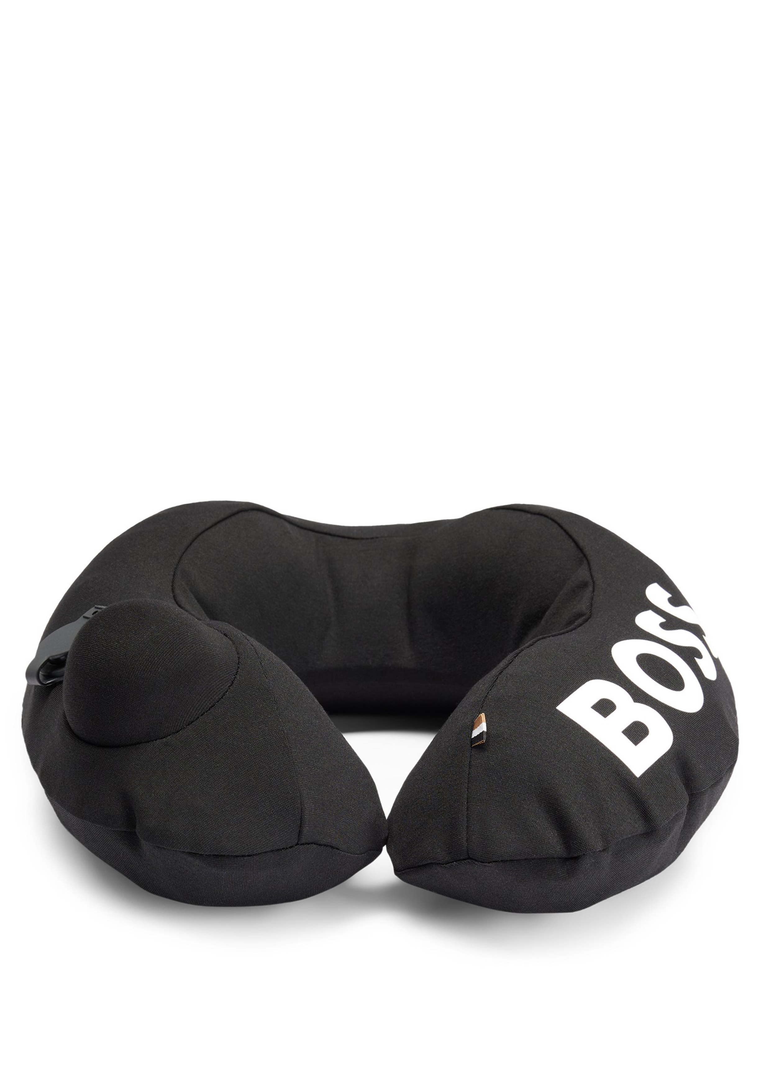 HUGO BOSS reis cadeauset, heren slaapmasker met neksteun in geschenkverpakking, zwart
