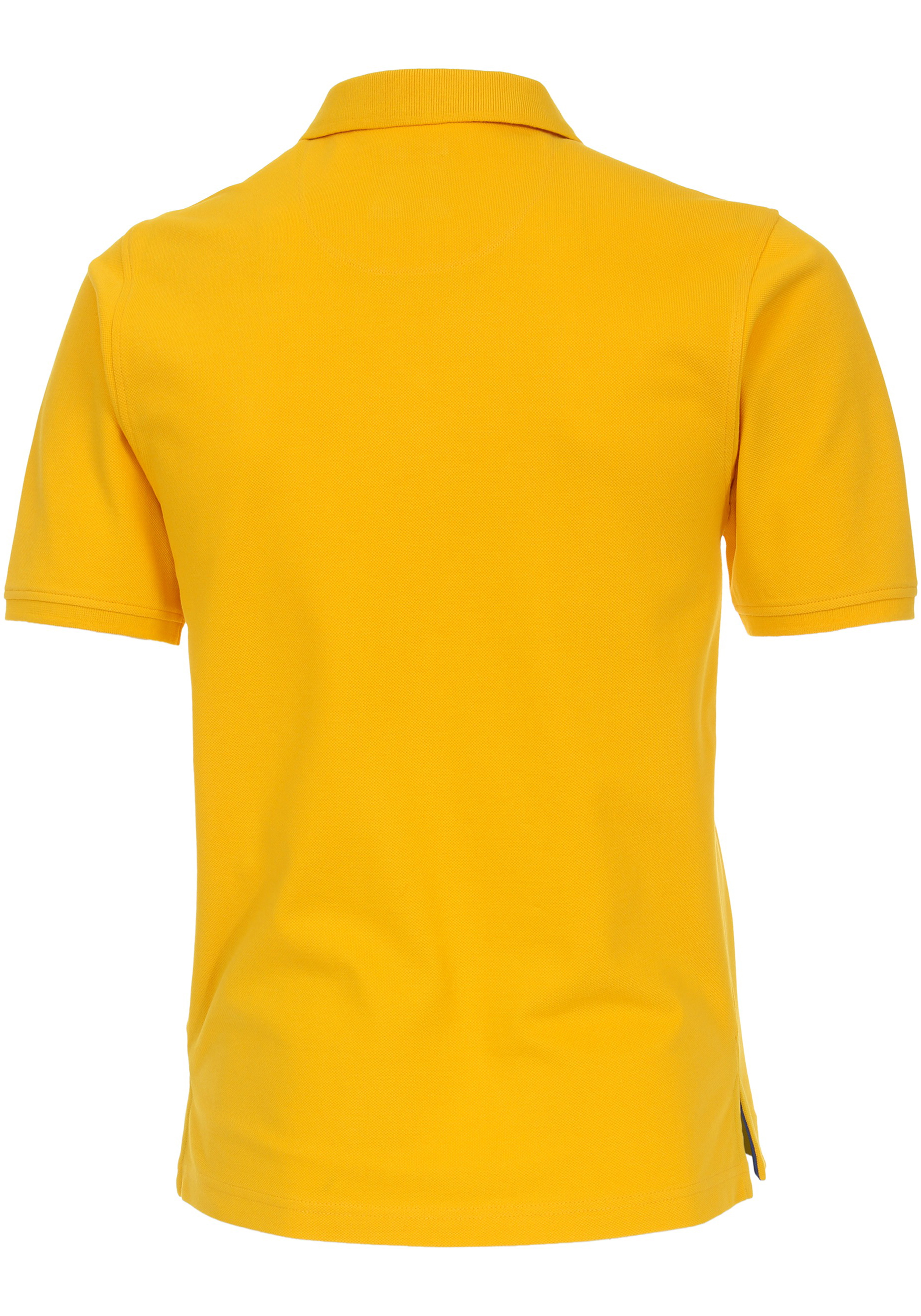 Redmond modern fit poloshirt, geel (blauw contrast)