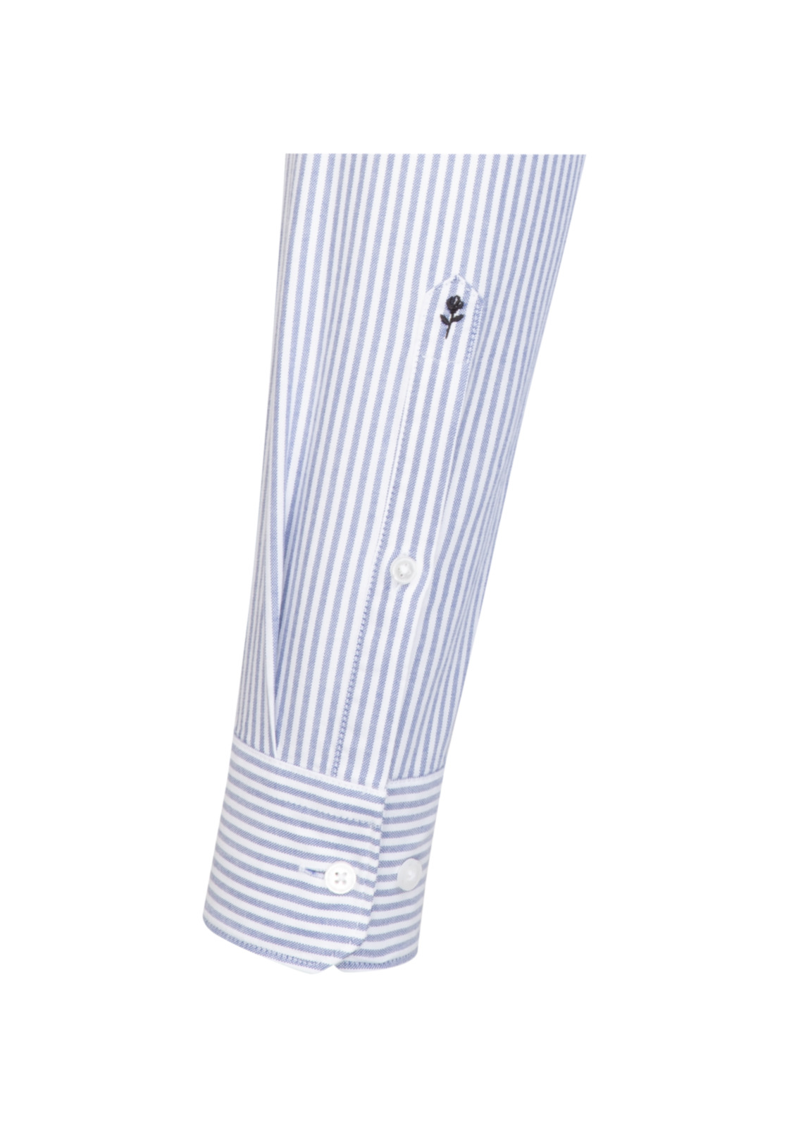 Seidensticker x-slim fit overhemd, Oxford, blauw gestreept