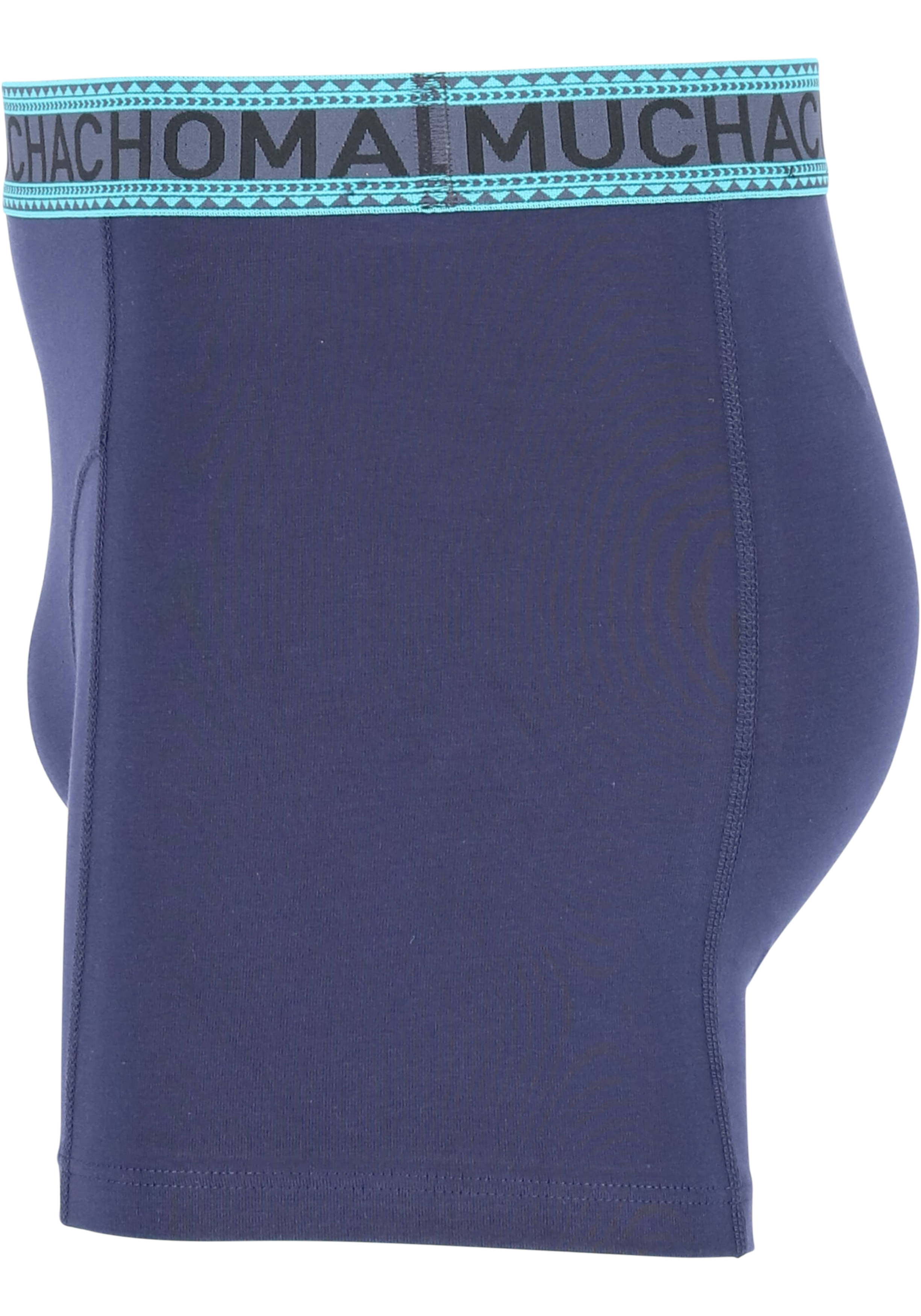 Muchachomalo heren boxershorts (3-pack), heren boxers normale lengte, Solid turquoise, blauw en zwart