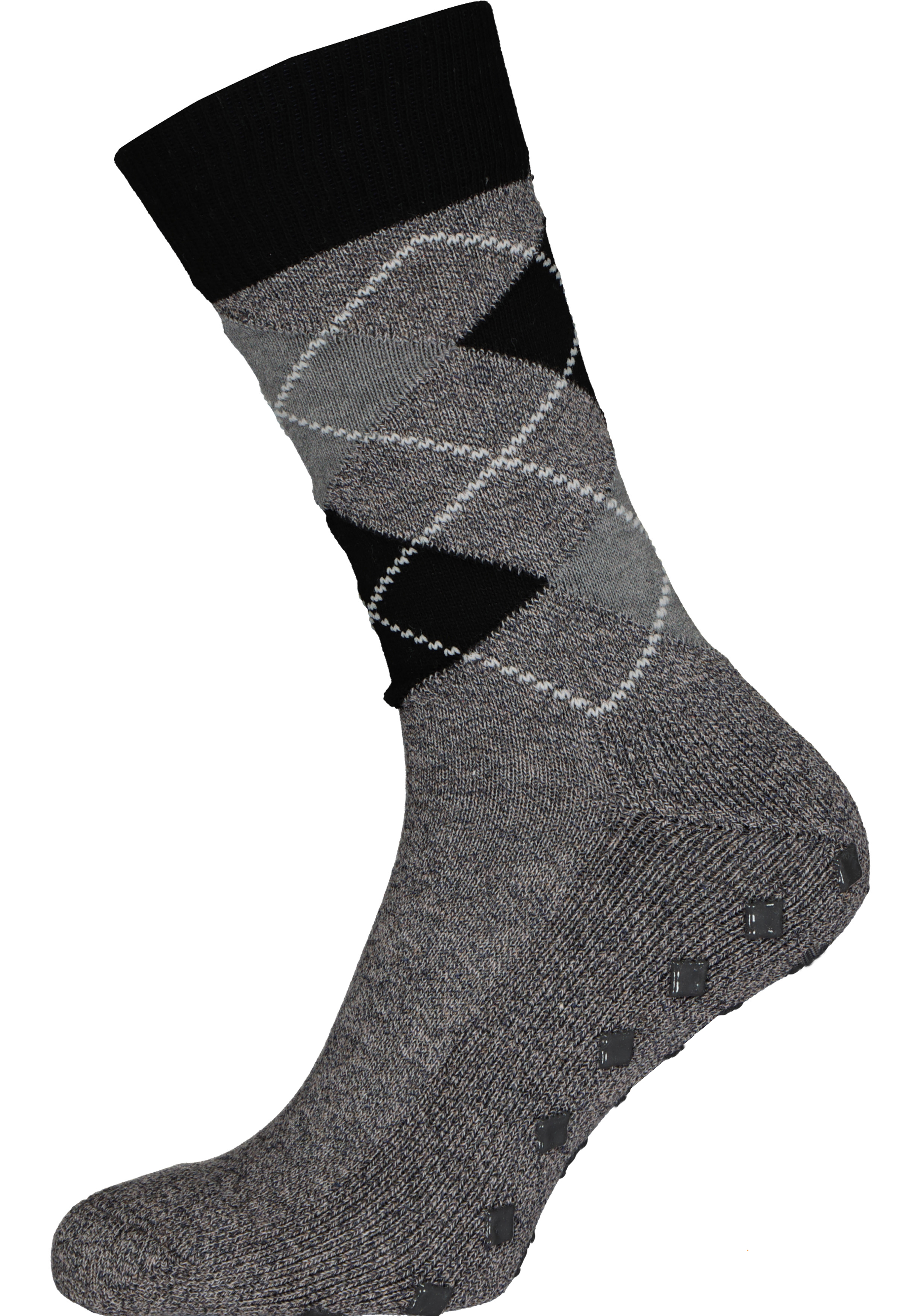 Burlington Argyle Heren Huissokken, grijs geruit