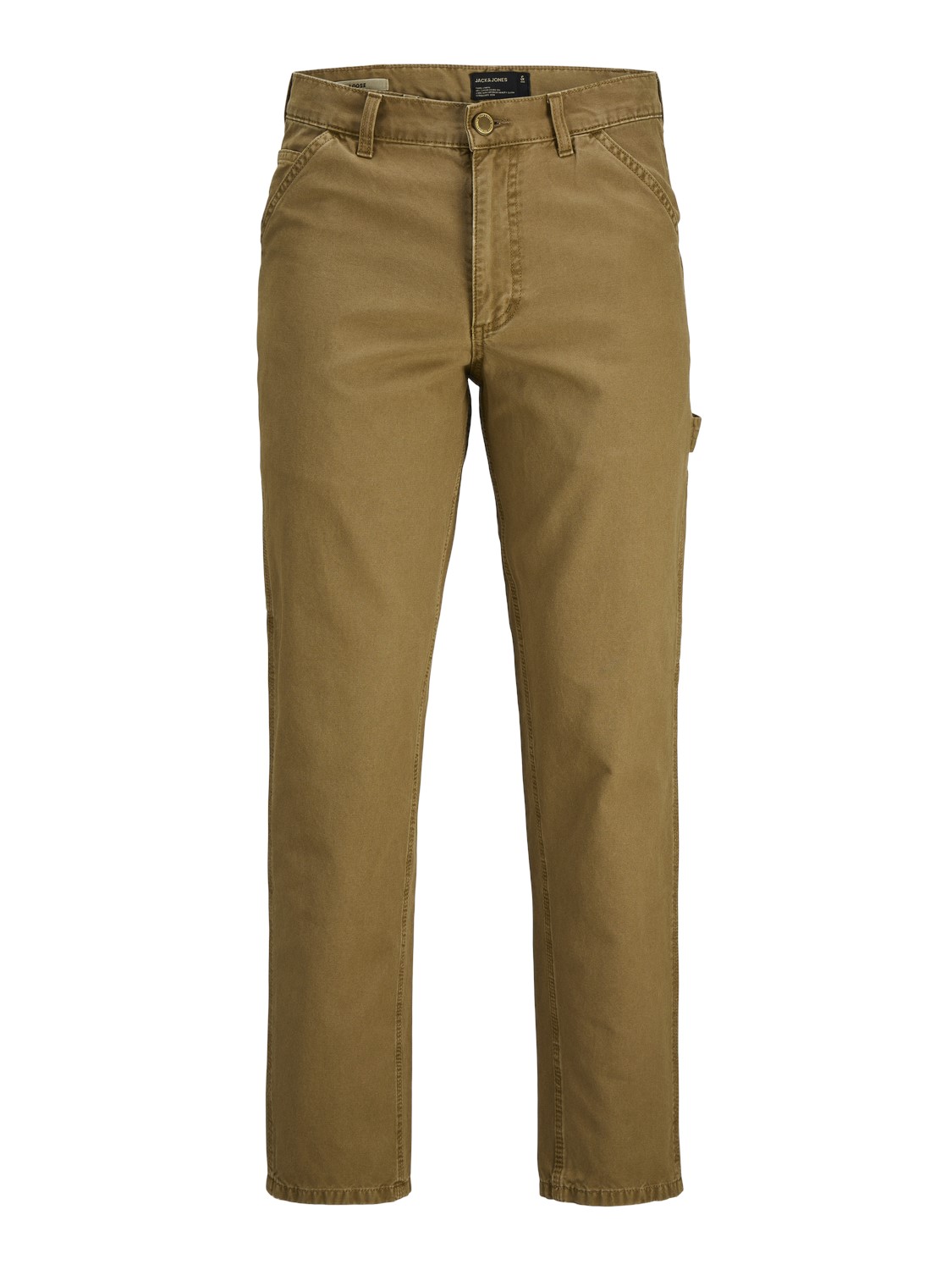 JACK & JONES Kane Washed Carpenter loose fit, heren cargo broek, camel bruin