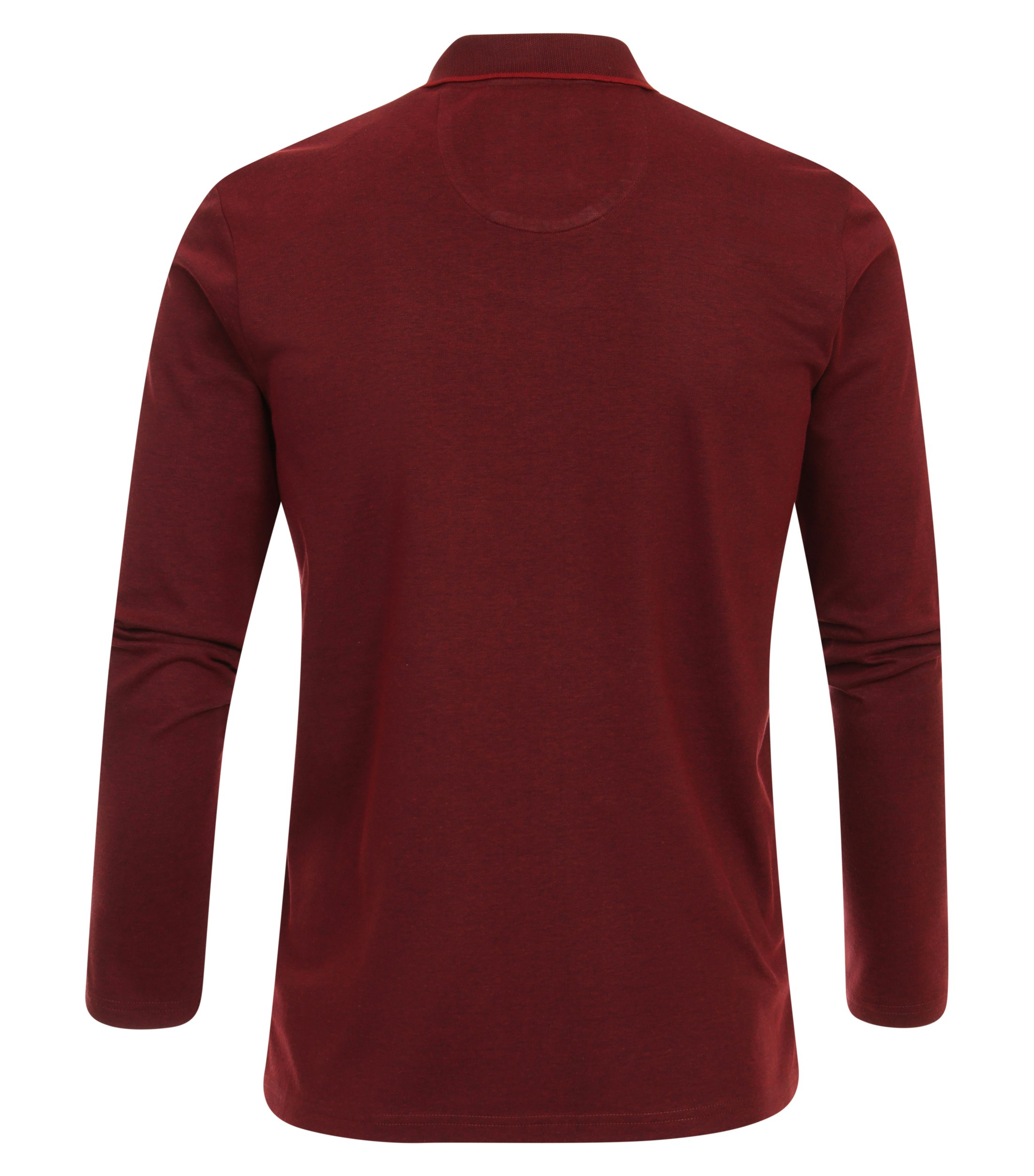 Redmond regular fit polo lange mouw, jersey, rood - 912111-503