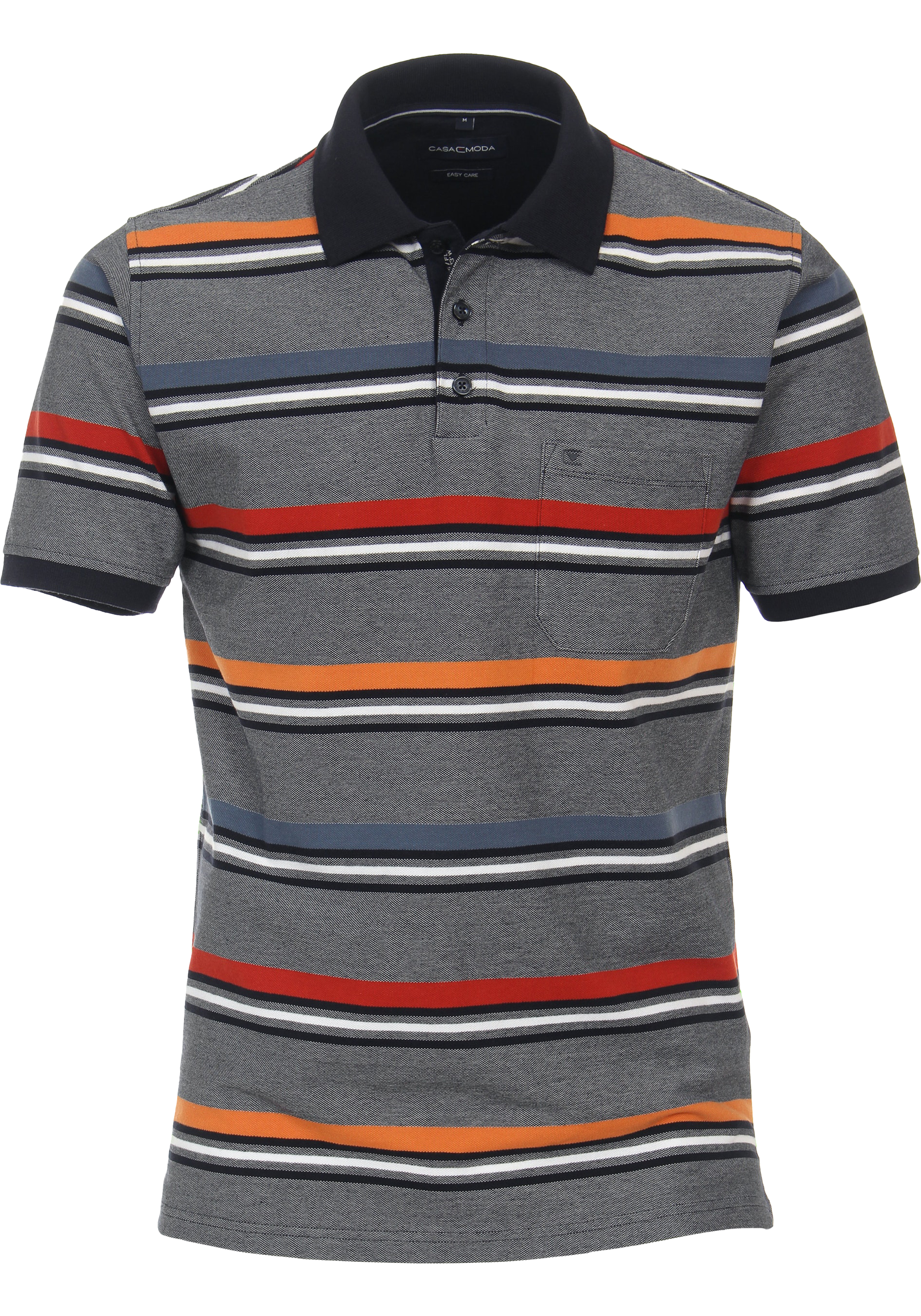 CASA MODA comfort fit heren polo, oranje