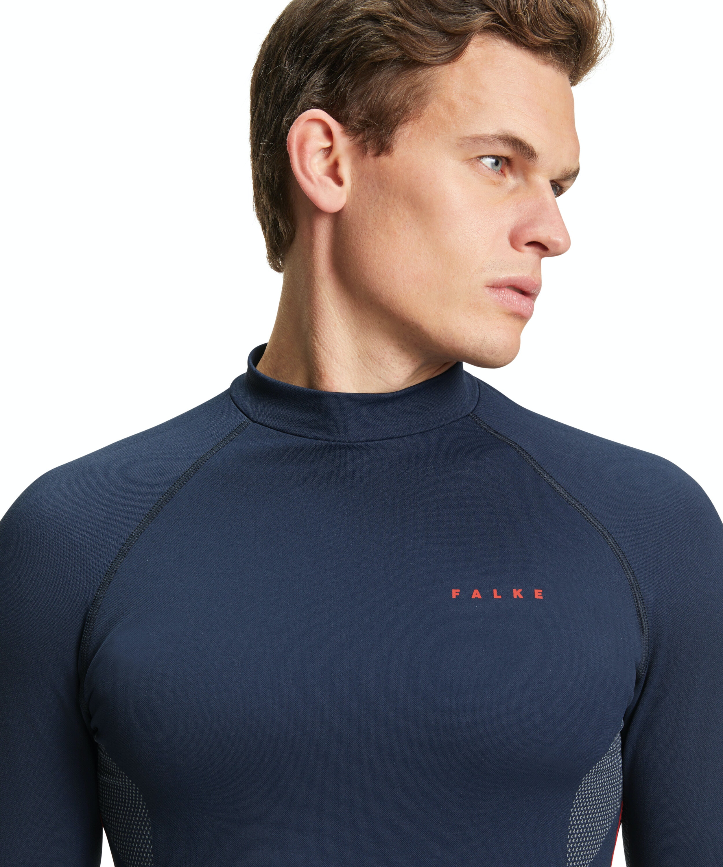 FALKE heren lange mouw shirt Maximum Warm, thermoshirt, blauw (space blue)