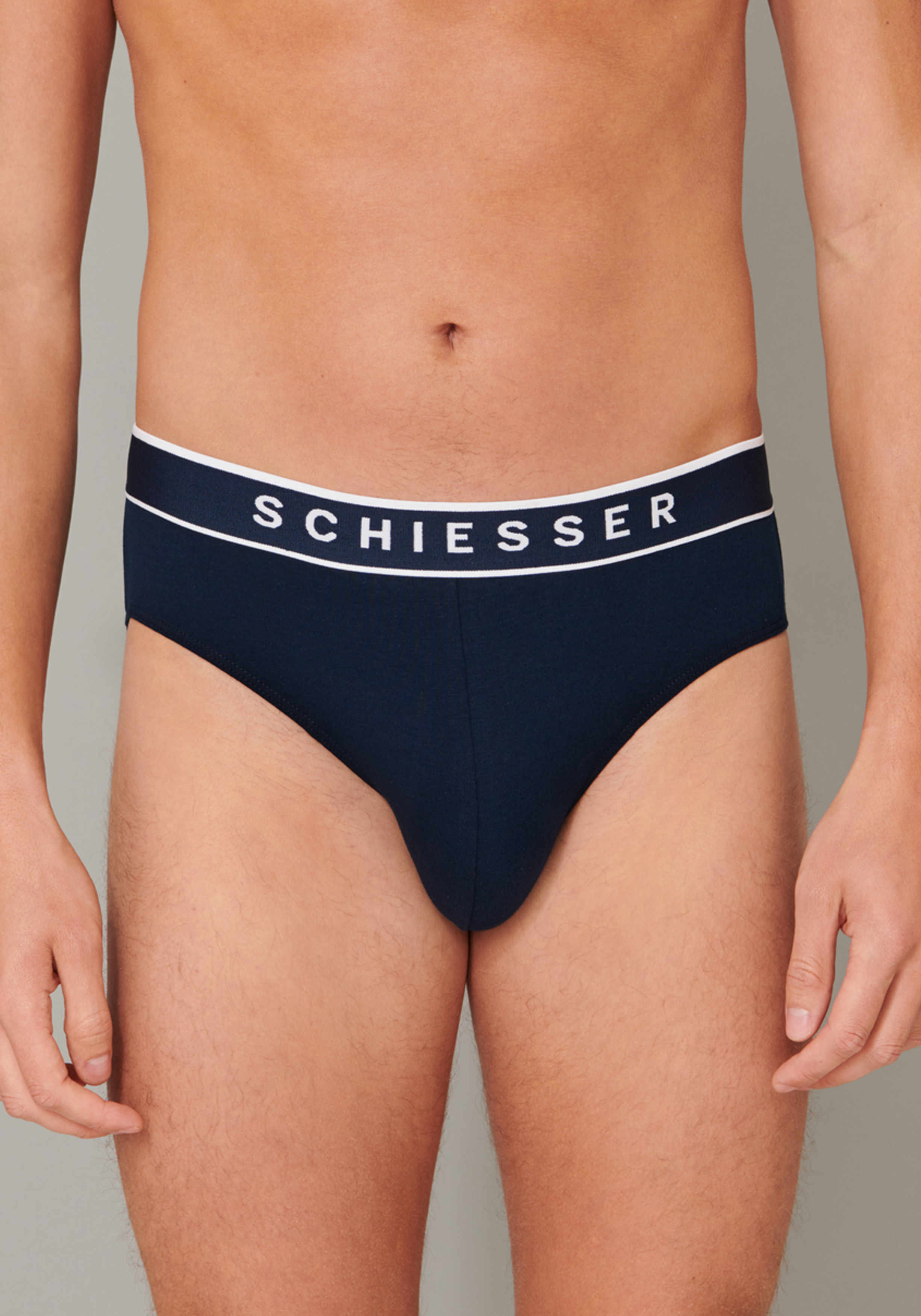 SCHIESSER 95/5 rio slips (3-pack), donkerblauw