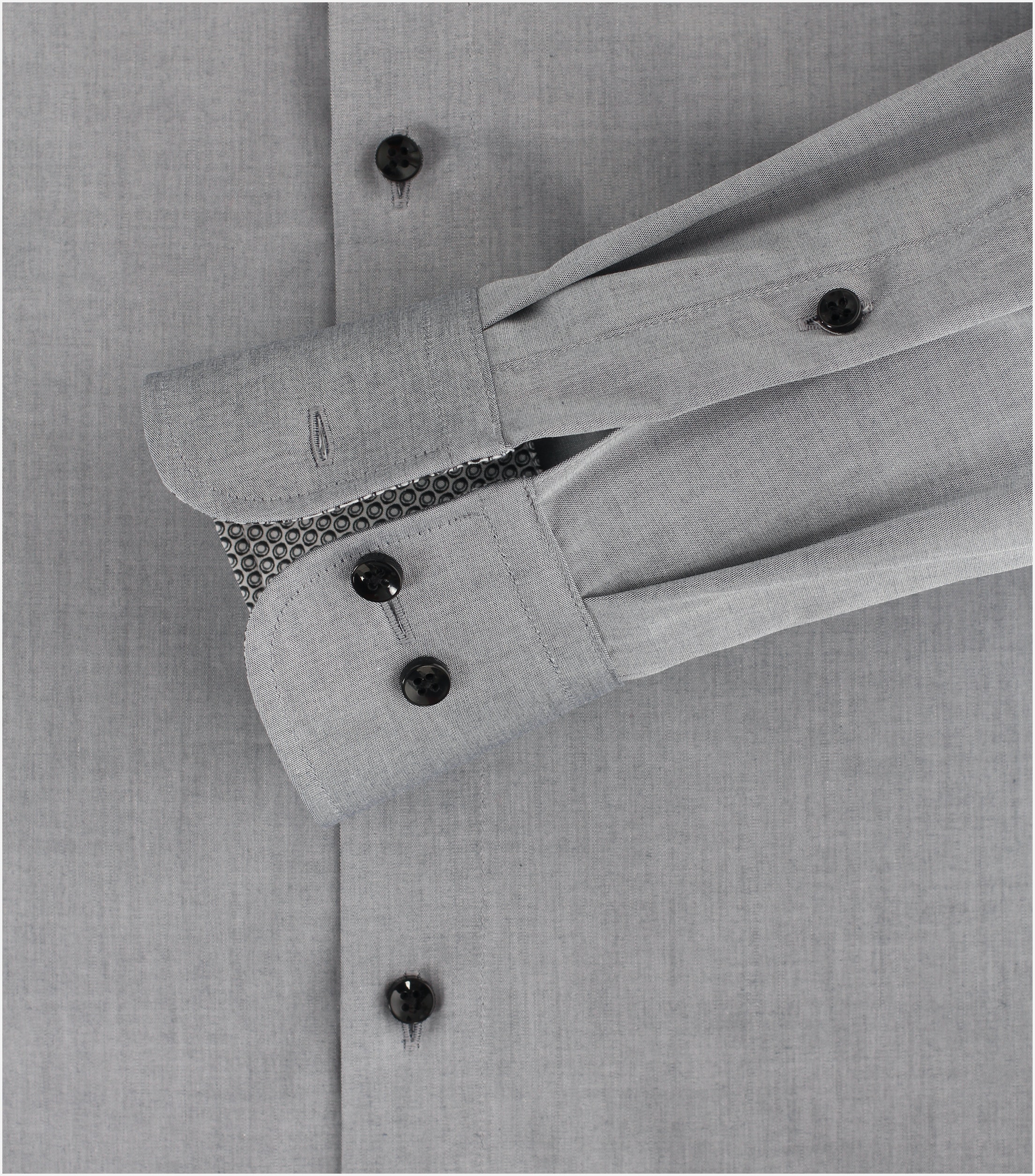 CASA MODA modern fit overhemd, popeline, grijs