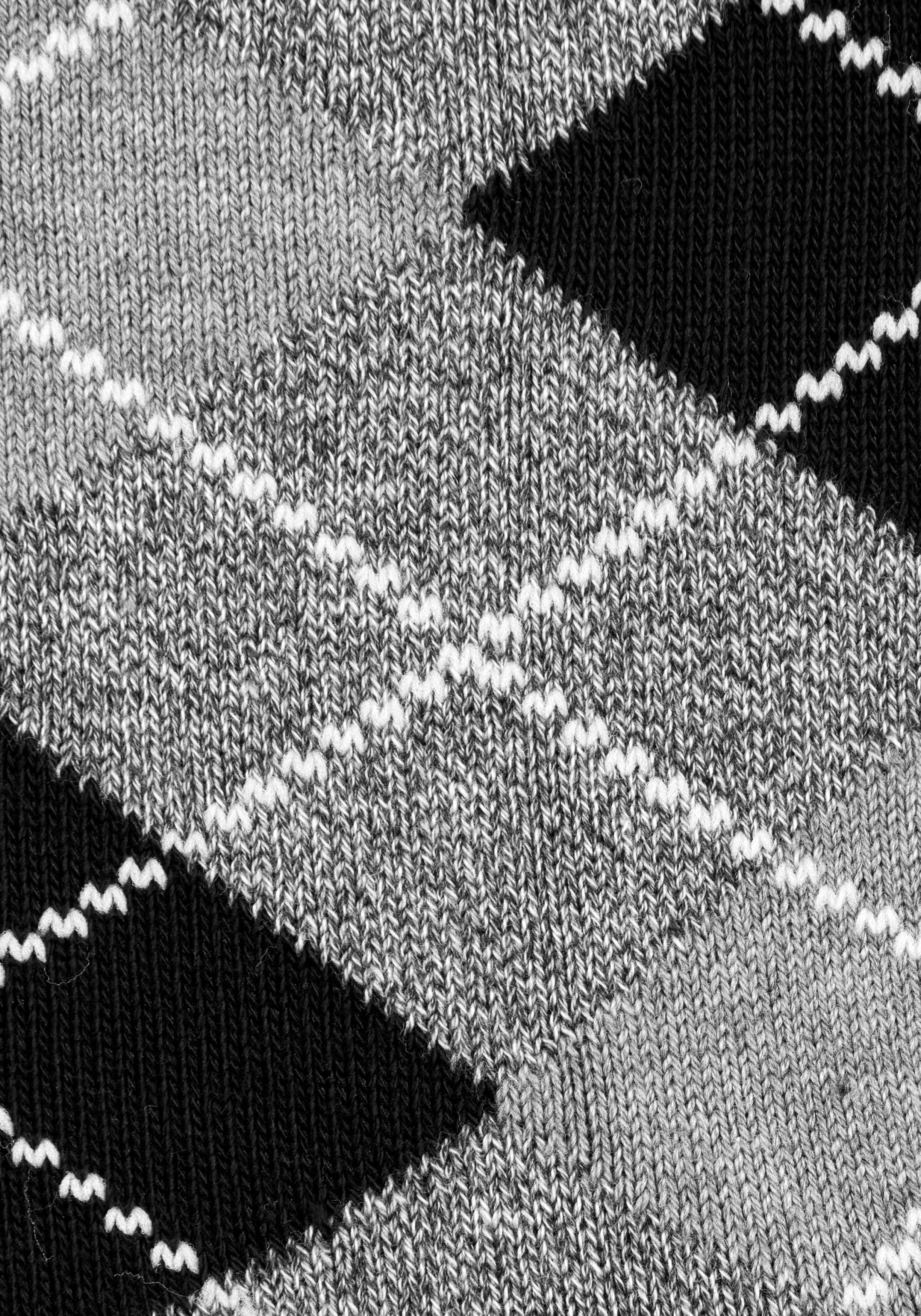 Burlington Argyle Heren Huissokken, grijs geruit