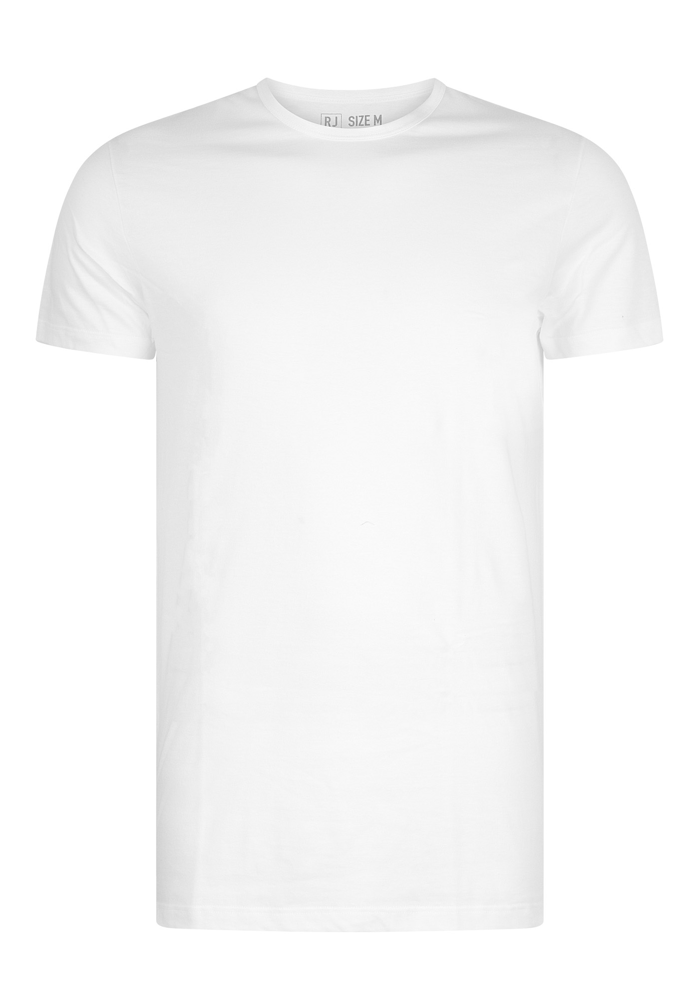 RJ Bodywear Everyday Utrecht T-shirts (2-pack), extra lange heren T-shirts O-hals smal, wit