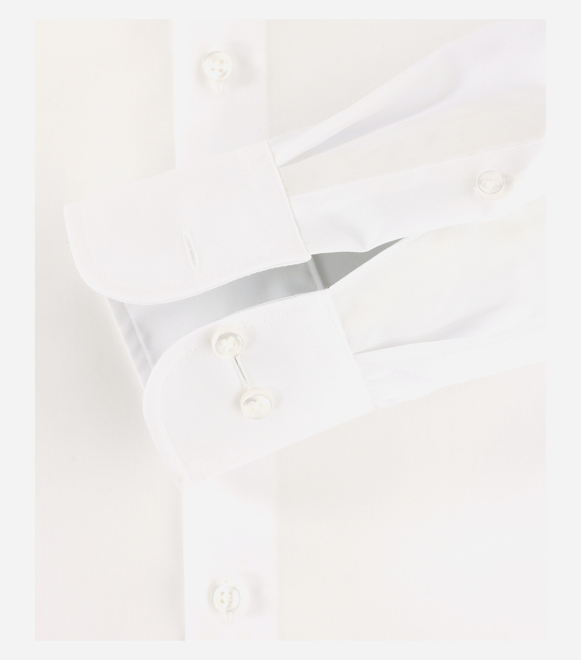 CASA MODA comfort fit overhemd, mouwlengte 7, twill, wit