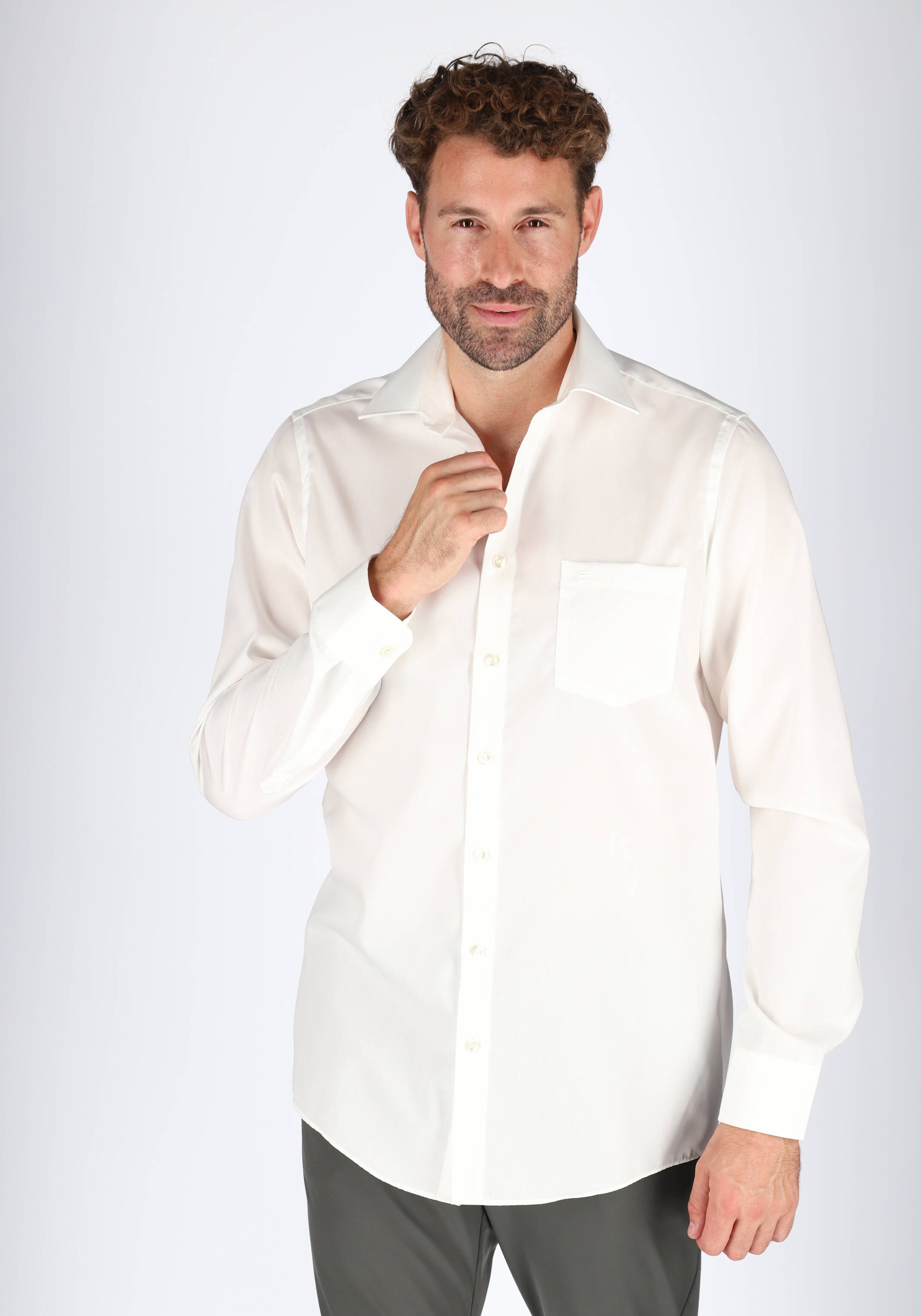 CASA MODA comfort fit overhemd, beige