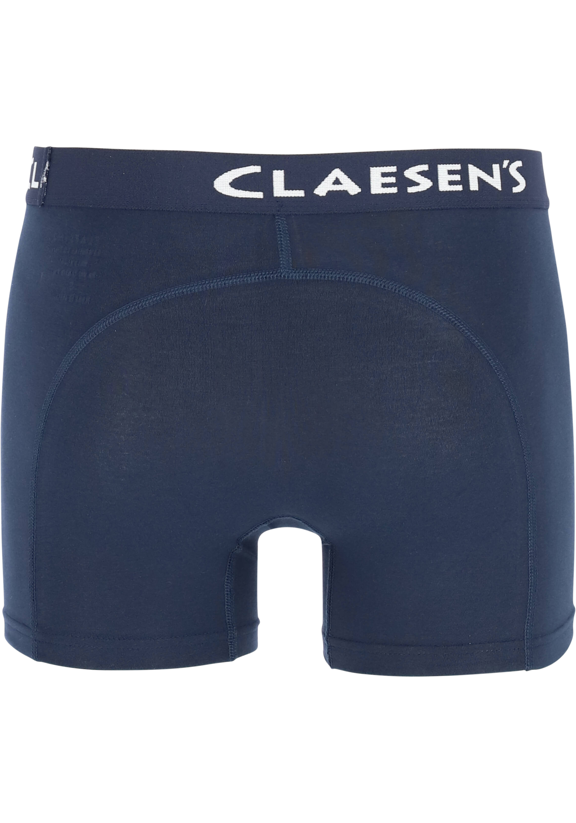 Claesen's Basics boxers (2-pack), heren boxers lang, blauw