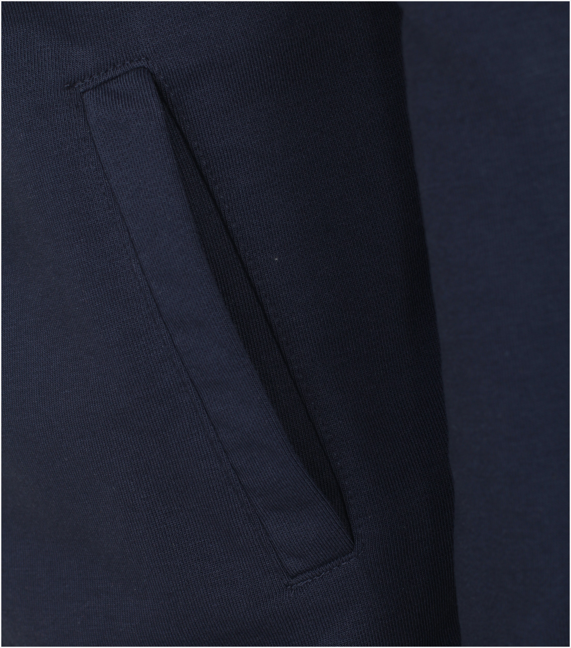 Redmond heren sweatvest katoenmengsel, opstaande kraag, blauw (middeldik)