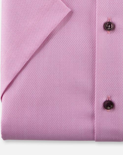 OLYMP 24/7 Level 5 body fit overhemd, korte mouw, Dynamic Flex, pink