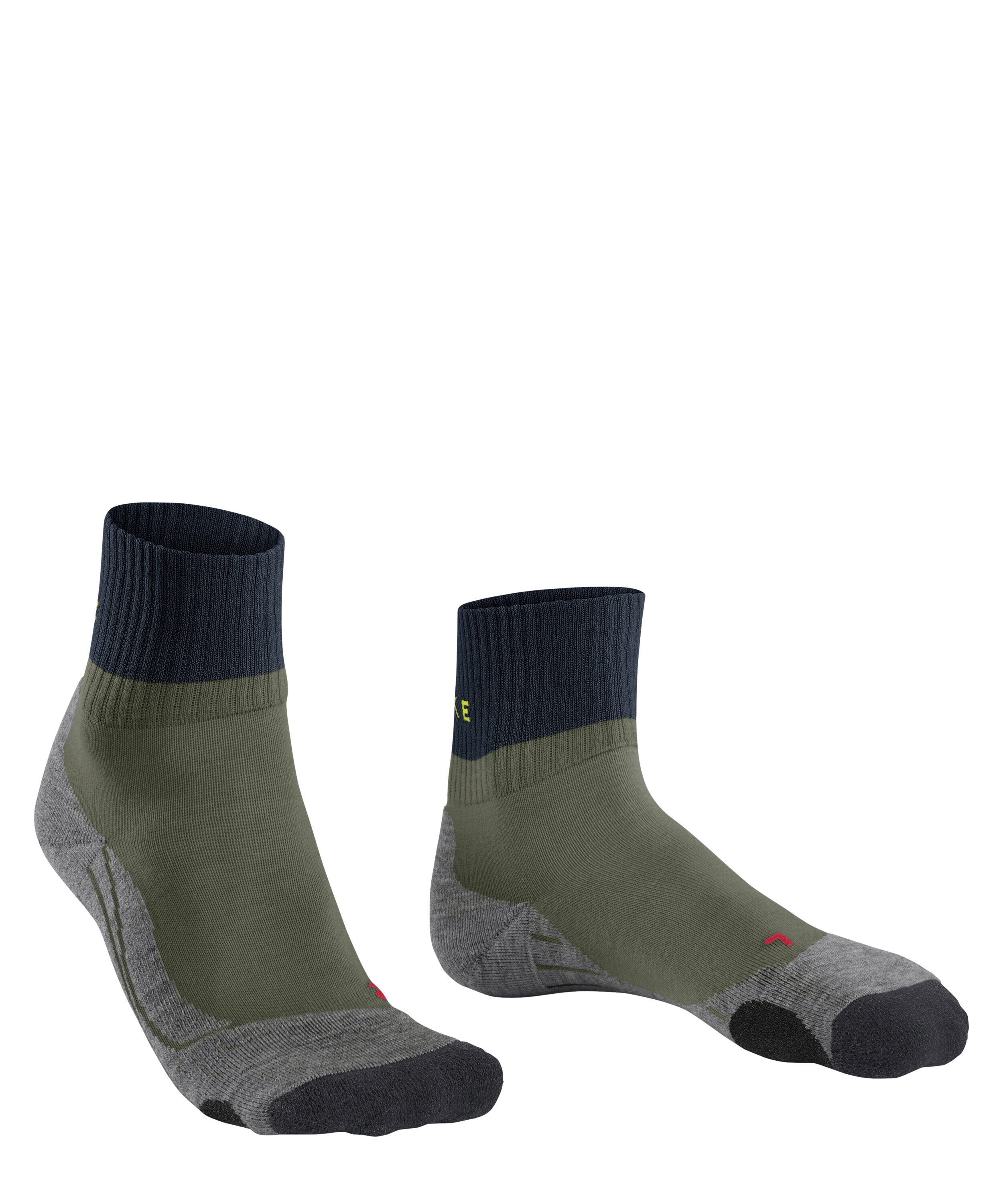 FALKE TK2 Explore Short heren trekking sokken kort, groen (herb)