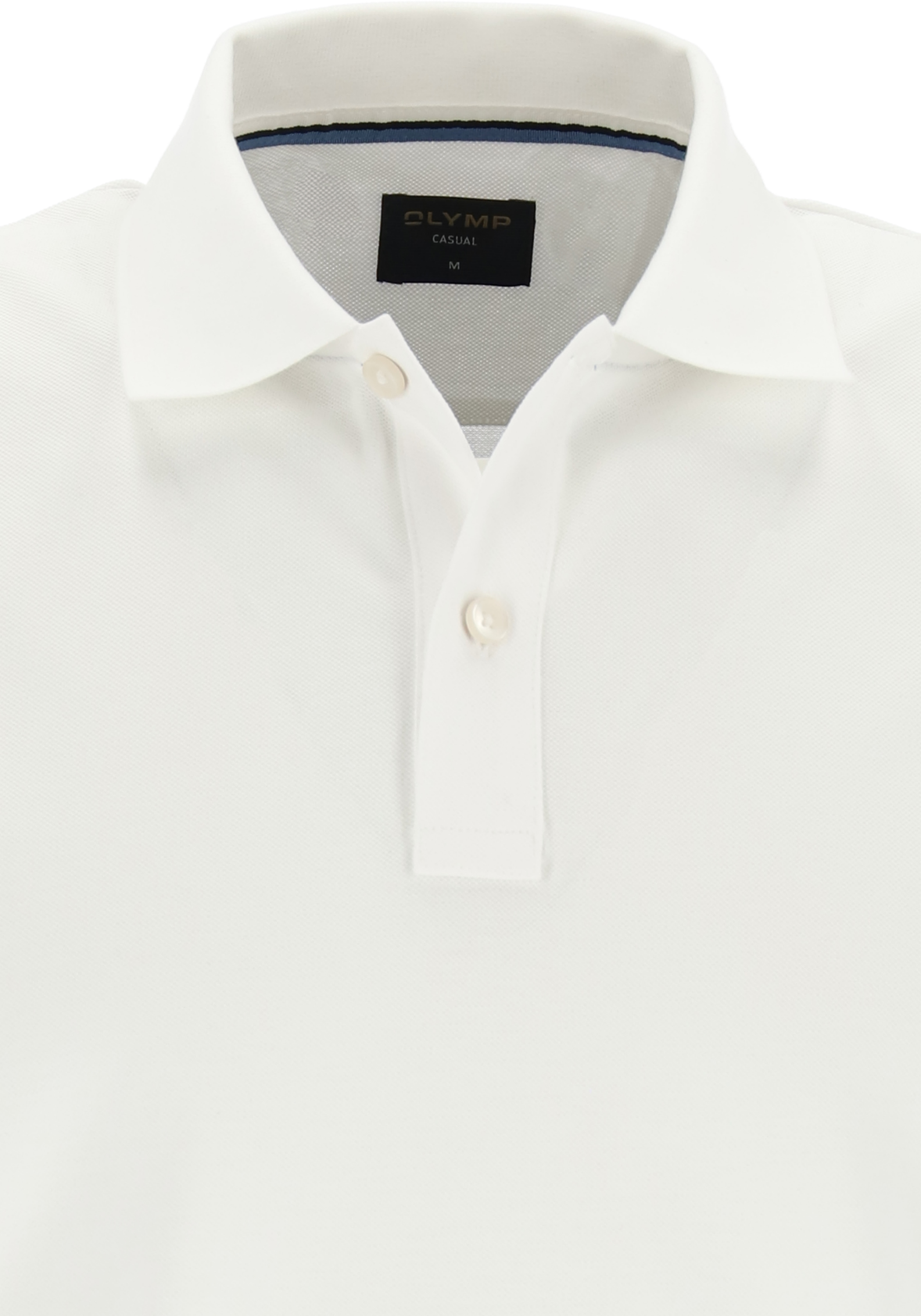 OLYMP Polo Casual, modern fit polo, wit