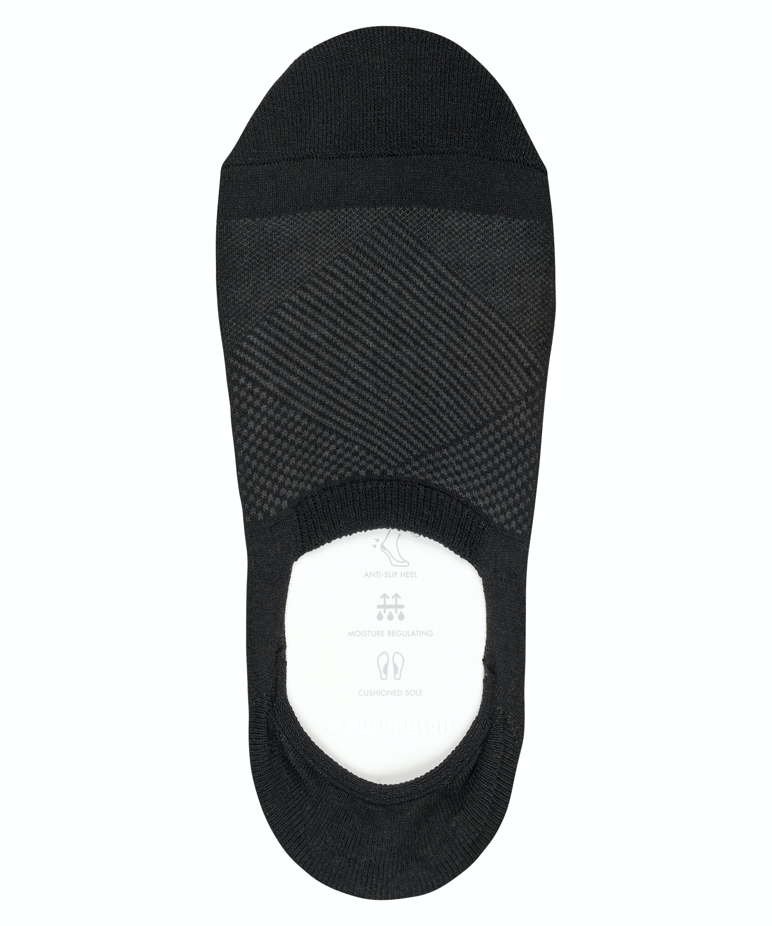 Burlington Athleisure dames invisible sokken, zwart (black)
