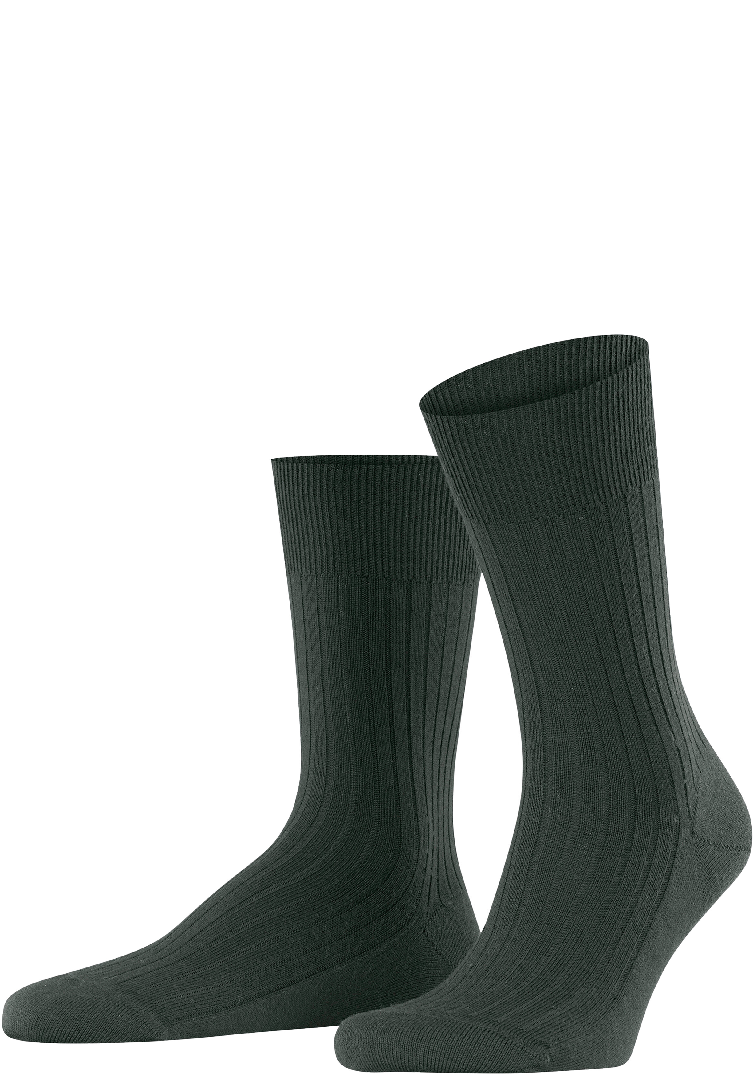 FALKE Bristol Pure herensokken, bosgroen (forest)