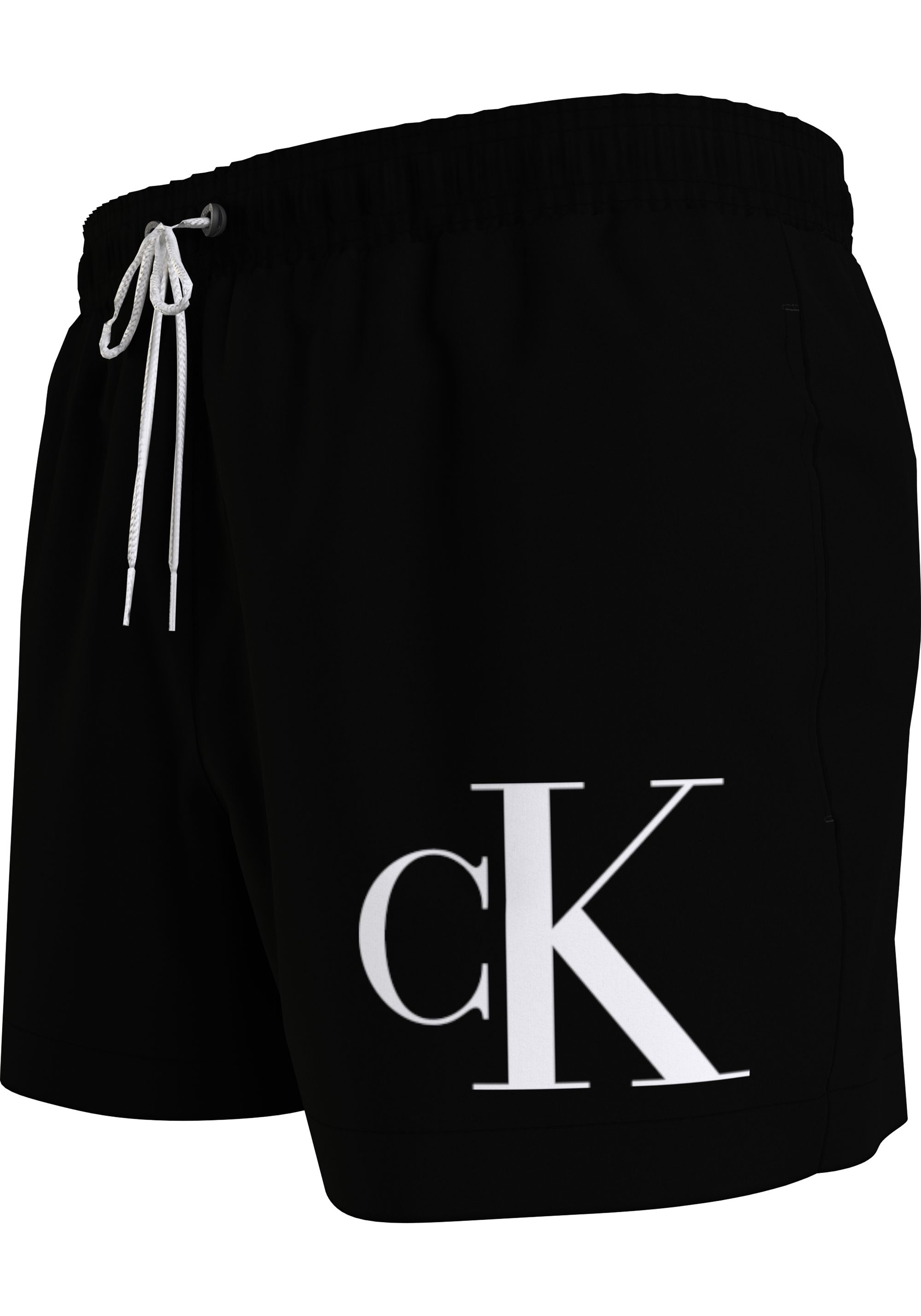 calvin-klein-short-drawstring-swimshort-heren-zwembroek-zwart