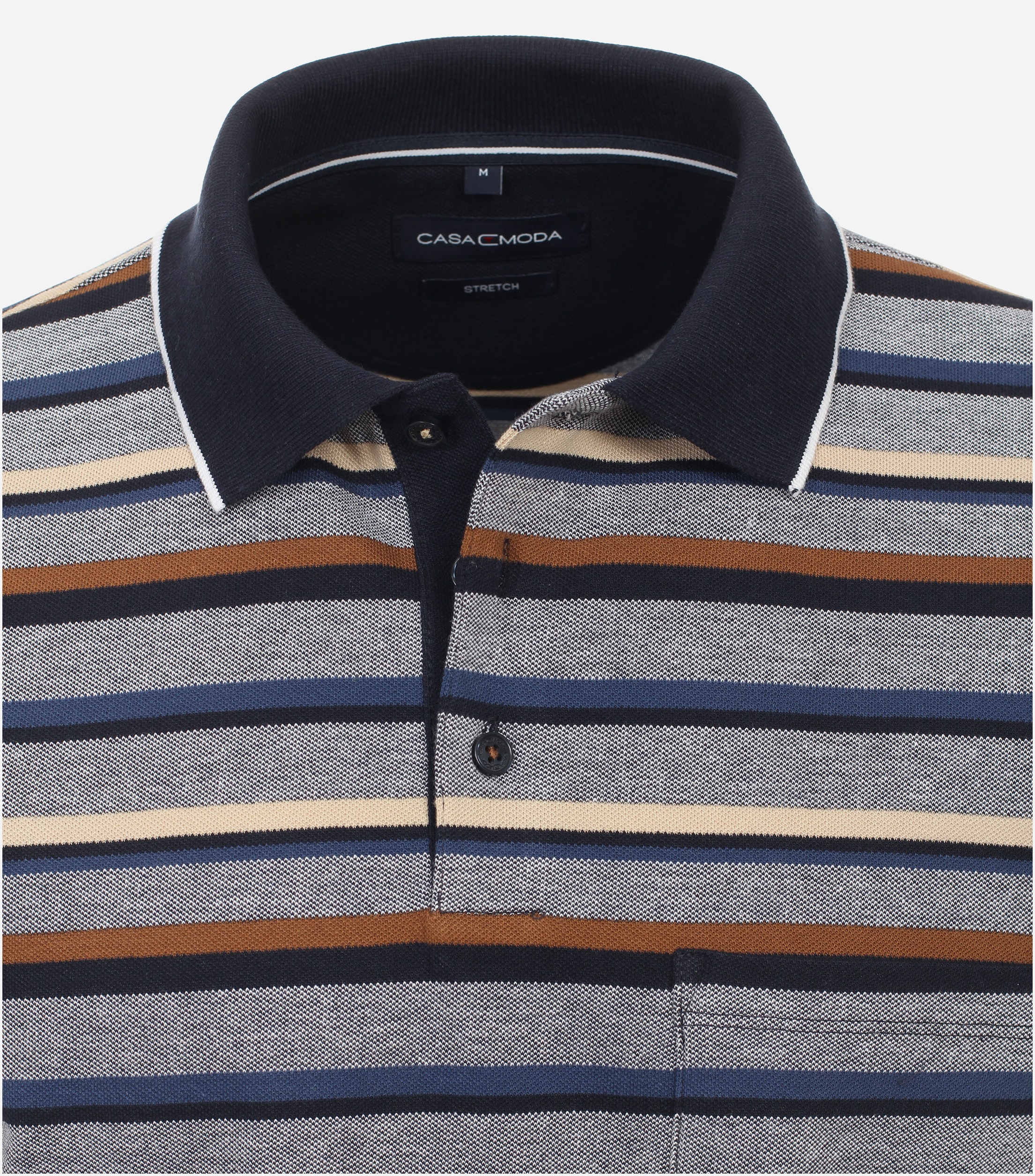 CASA MODA comfort fit heren polo, beige