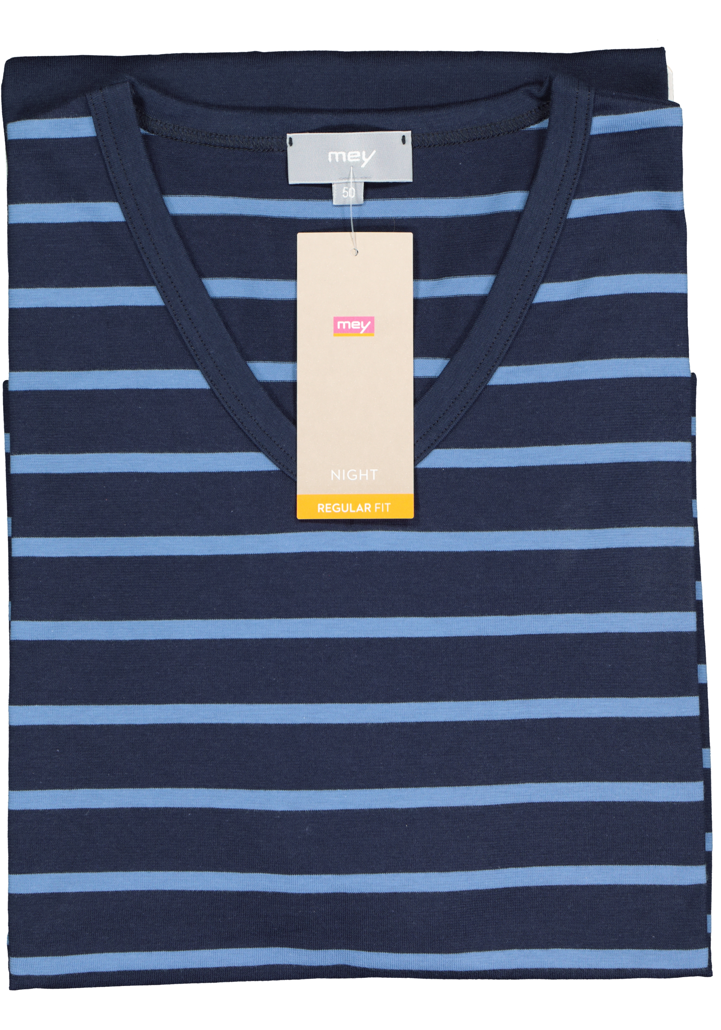 Mey heren shortama Stratford, blauw gestreept