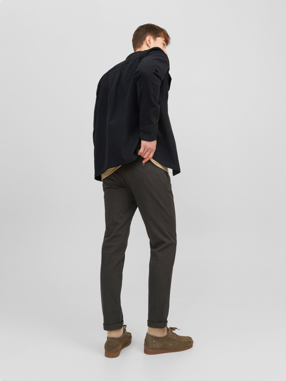 JACK & JONES Marco Fury slim fit, heren chino, donkerbruin