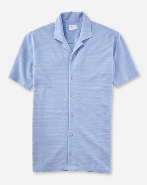 OLYMP Level Five Casual body fit polo, lichtblauw