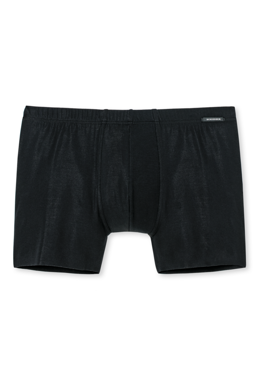 SCHIESSER Laser Cut boxer (1-pack), heren short interlock naadloos zwart