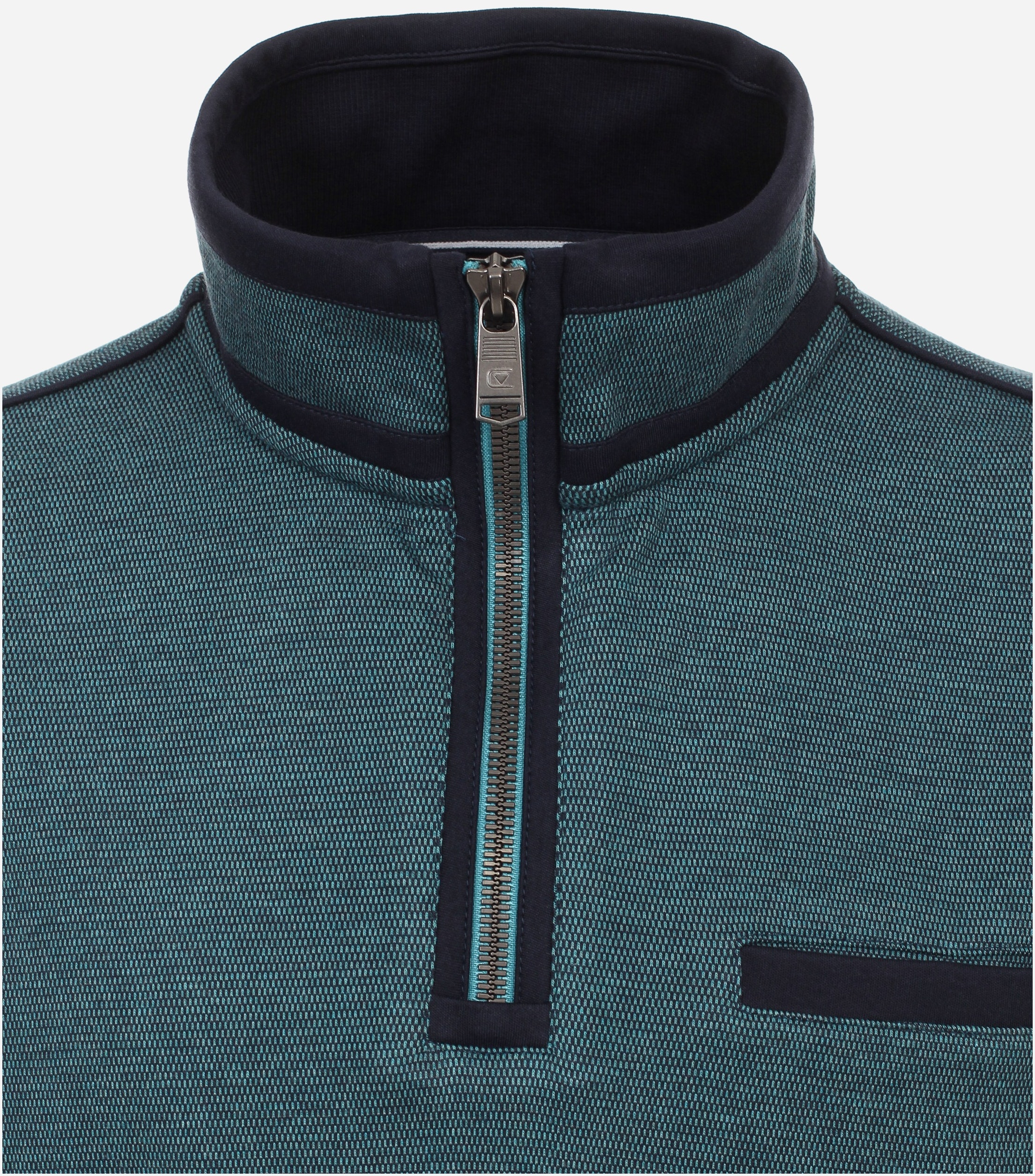 CASA MODA comfort fit schipperstrui, turquoise melange