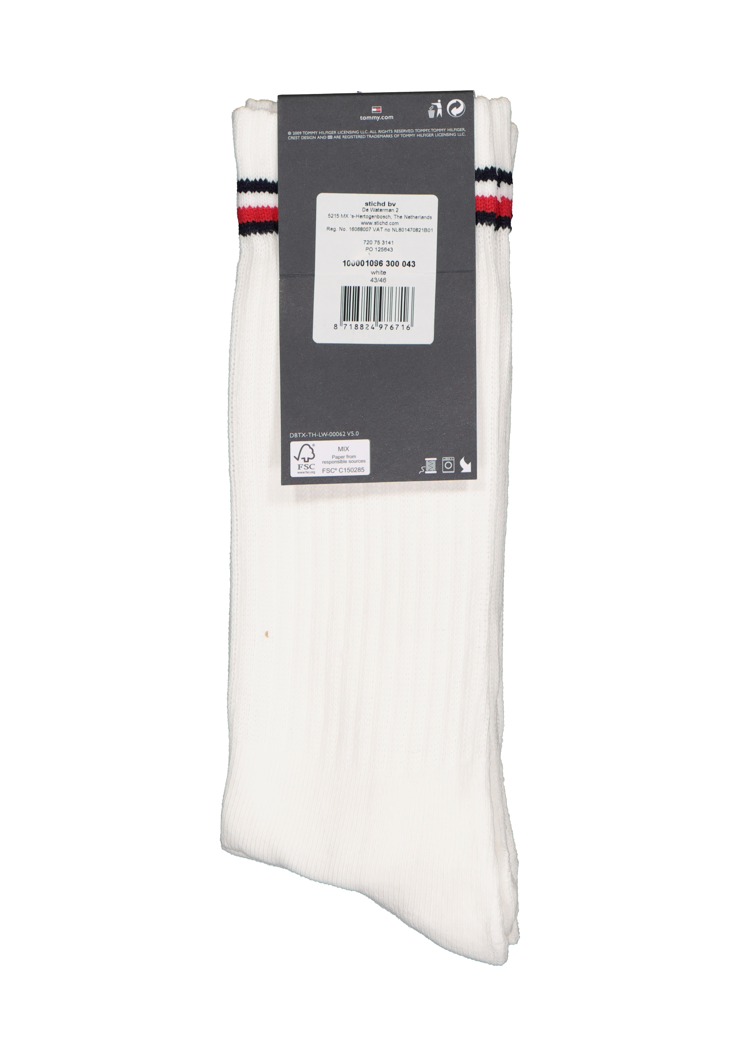 Tommy Hilfiger Iconic Sport Socks (2-pack), heren sportsokken katoen, wit
