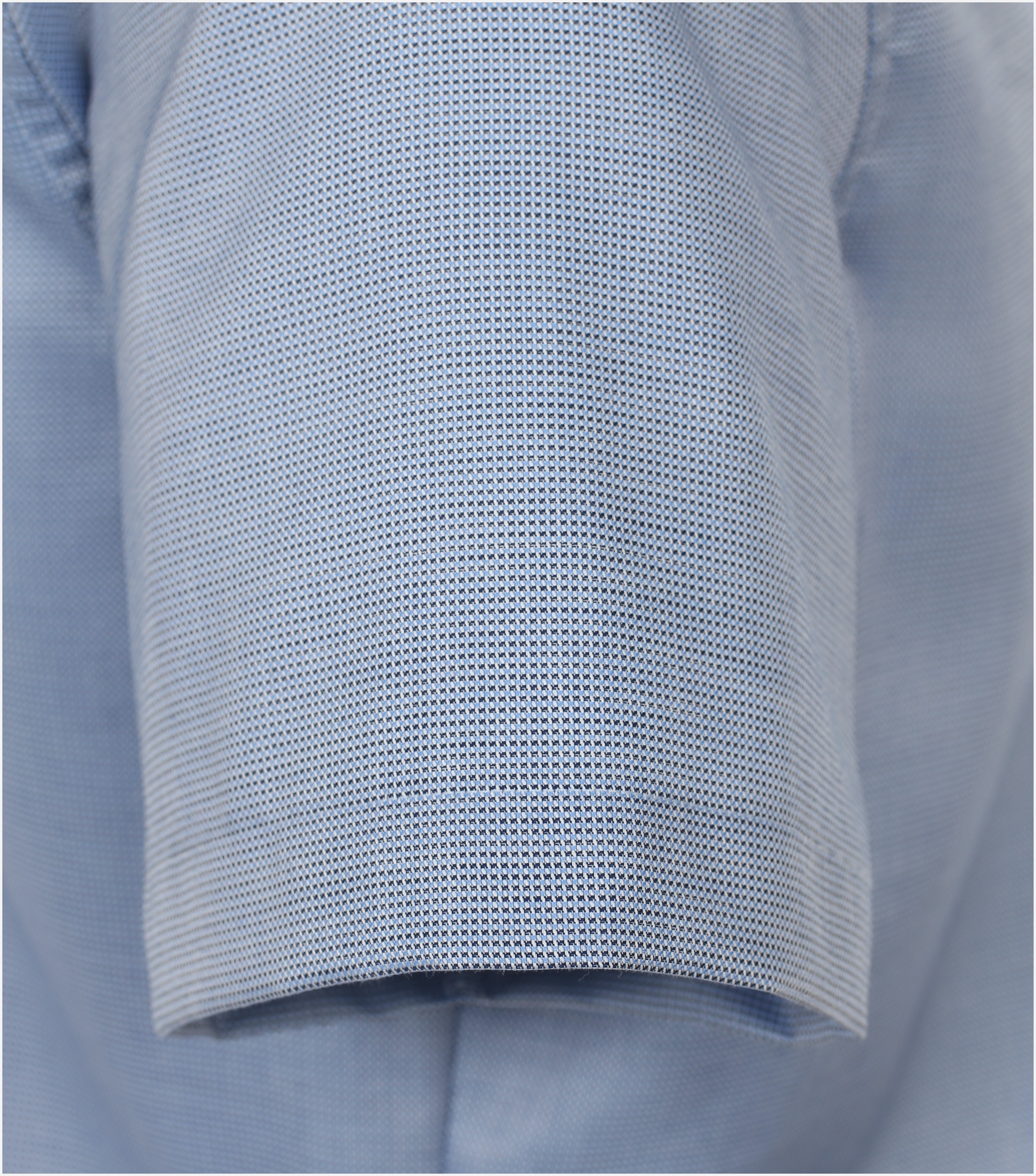 VENTI body fit overhemd, korte mouw, dobby, blauw