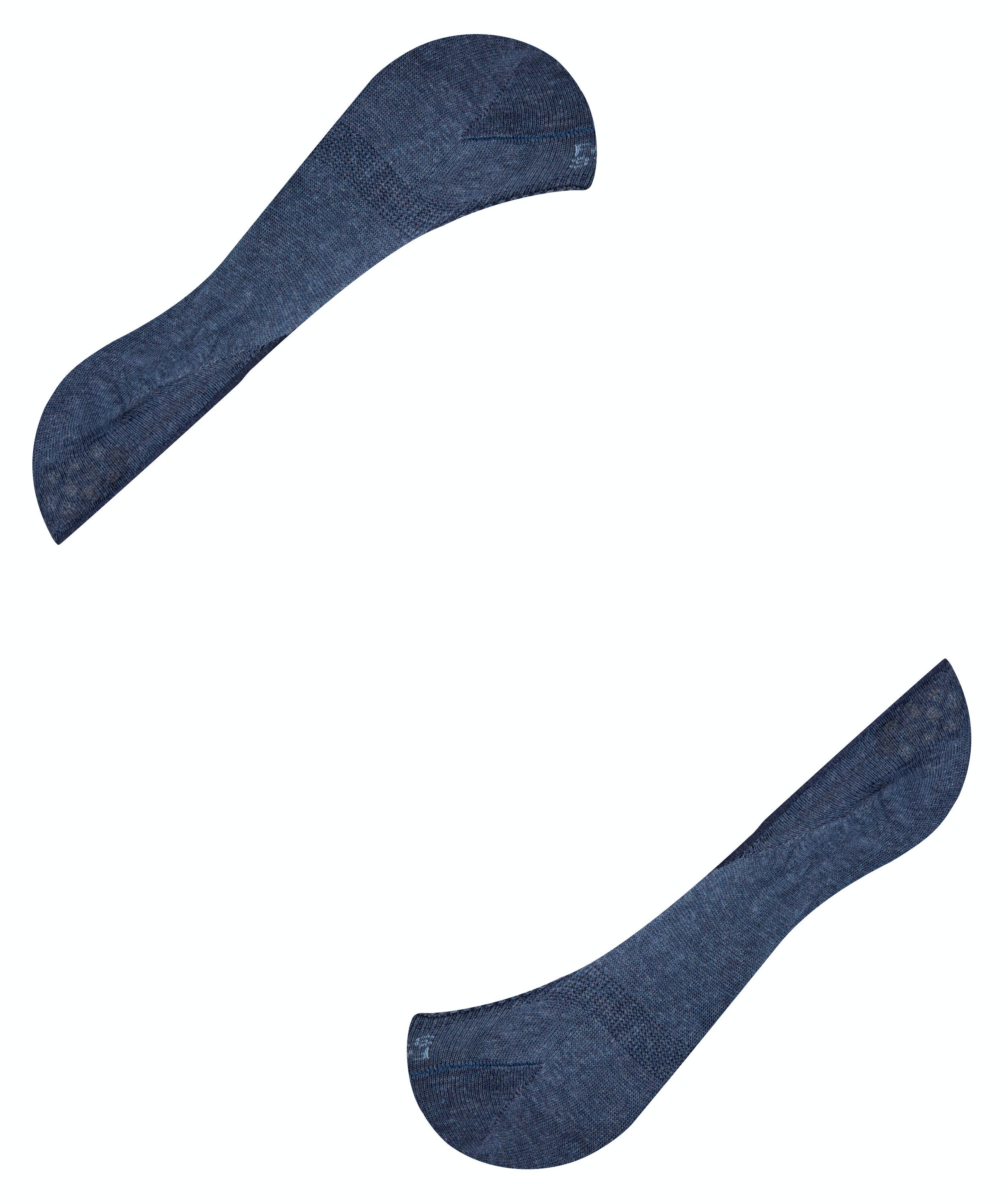 FALKE Step Medium Cut dames kousenvoetjes, donkerblauw (navy melangeange)