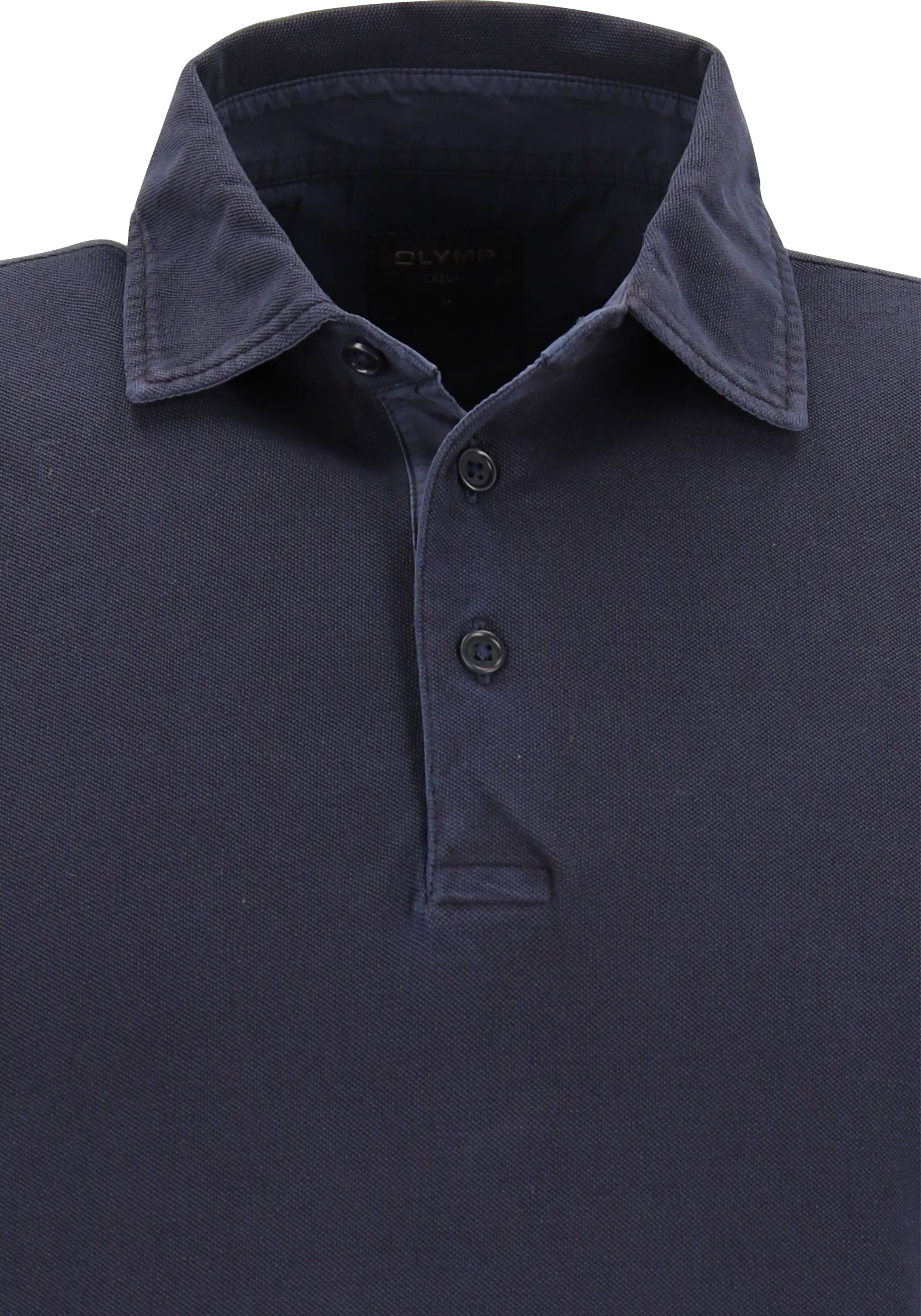 OLYMP Polo Casual, modern fit polo, marine blauw