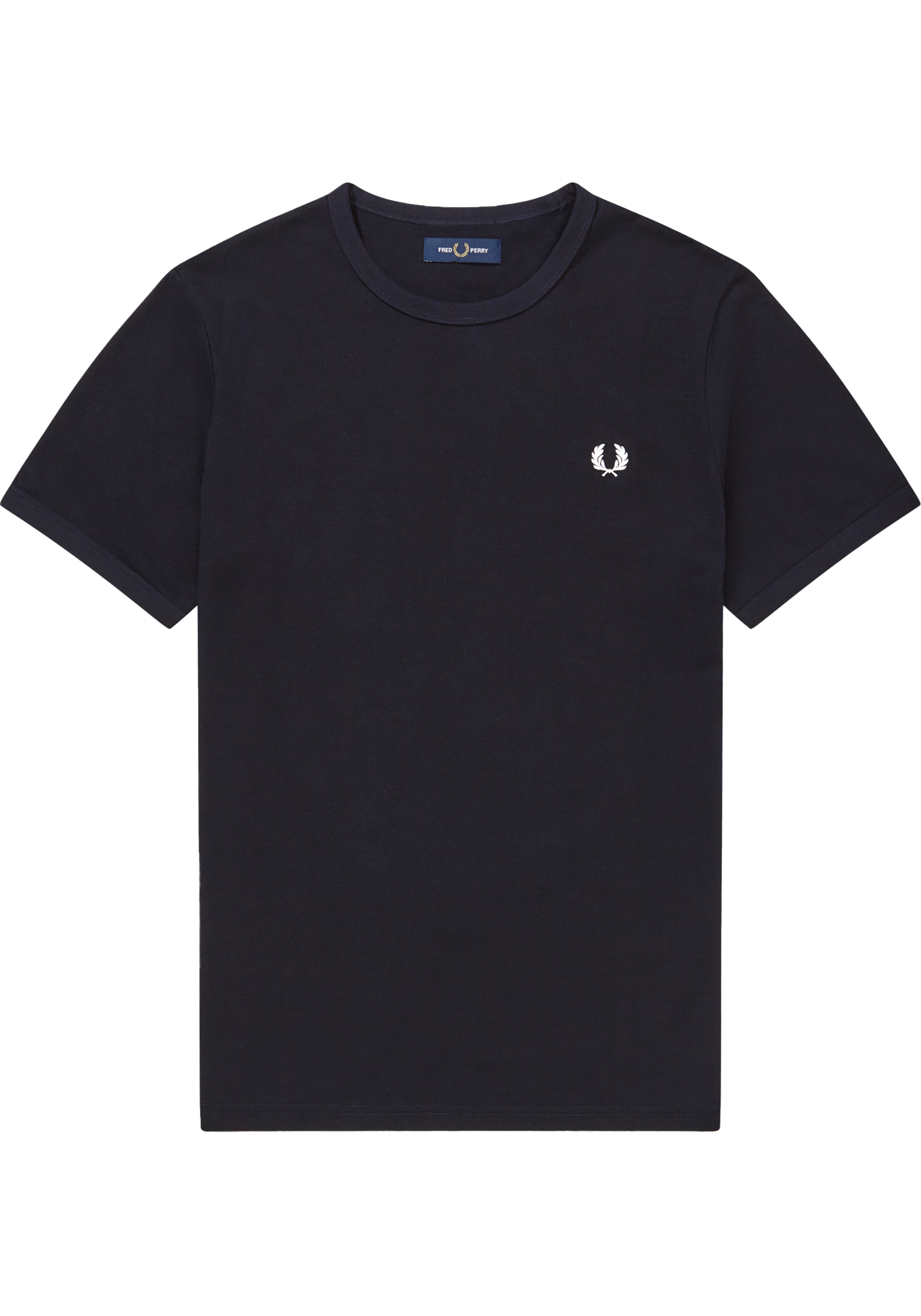 Fred Perry Ringer regular fit T-shirt M3519, korte mouw O-hals, blauw