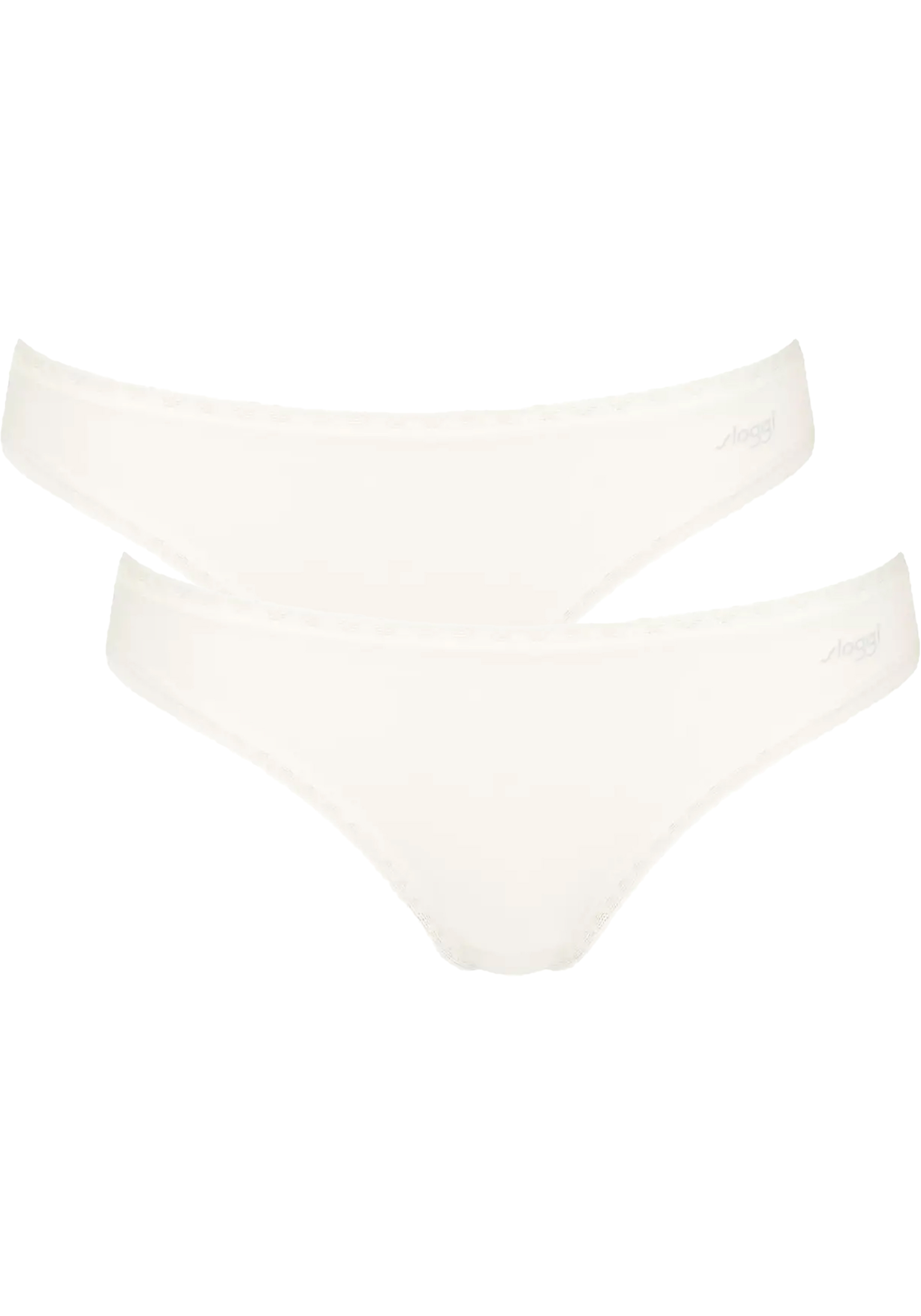 Sloggi Women GO Brazil (2-pack), dames slip, wit
