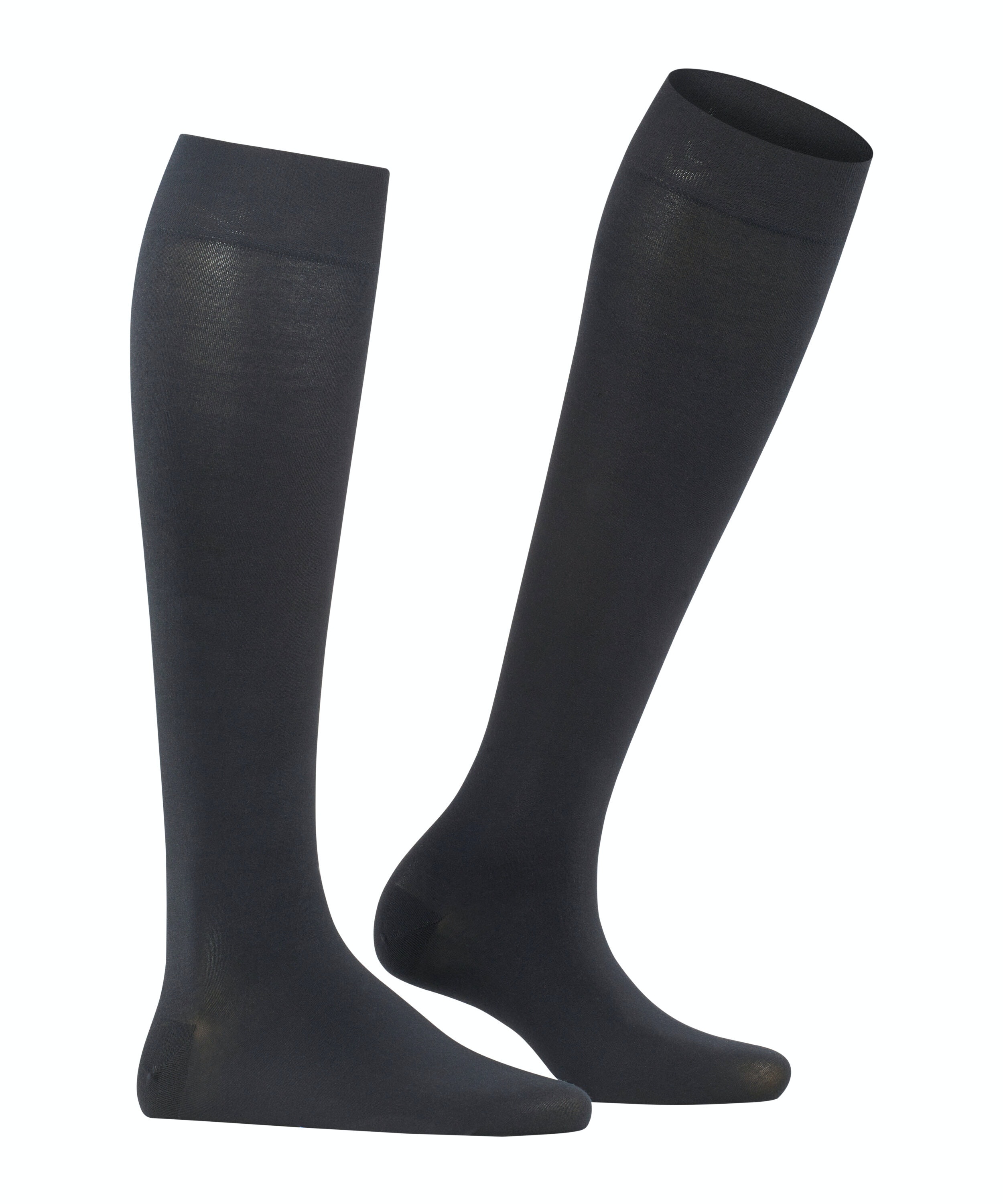FALKE Fine Softness 50 DEN dames kniekousen, zwart (black)
