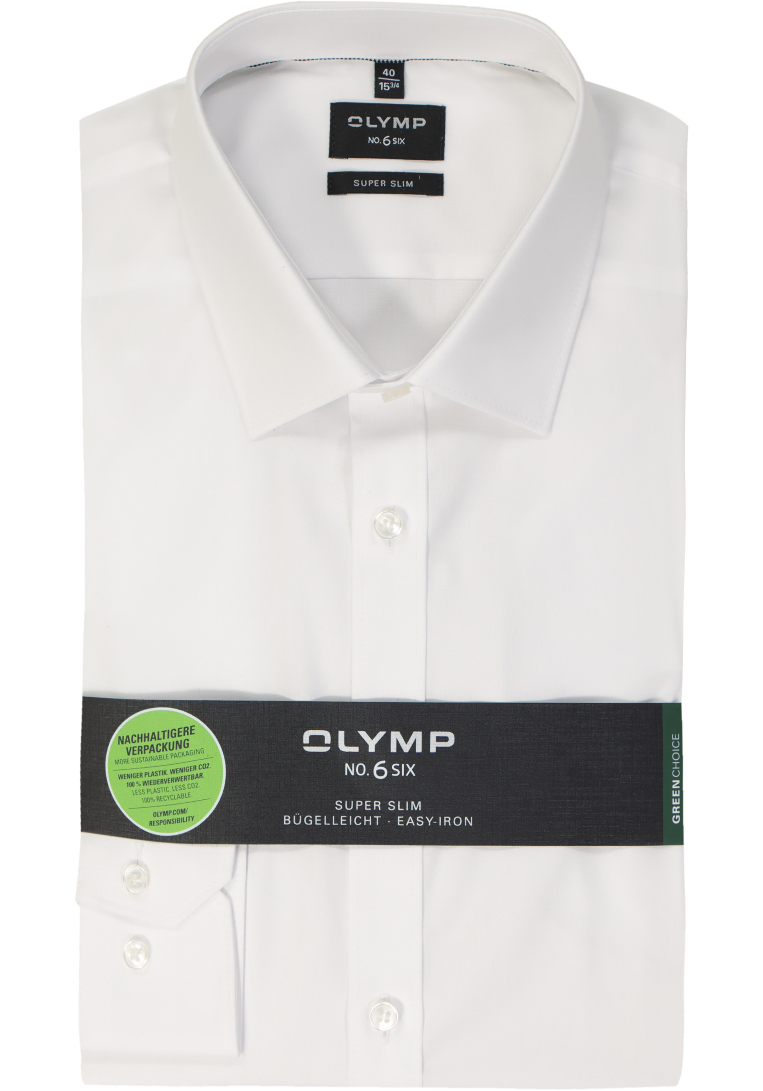 OLYMP No. Six super slim fit overhemd, wit   