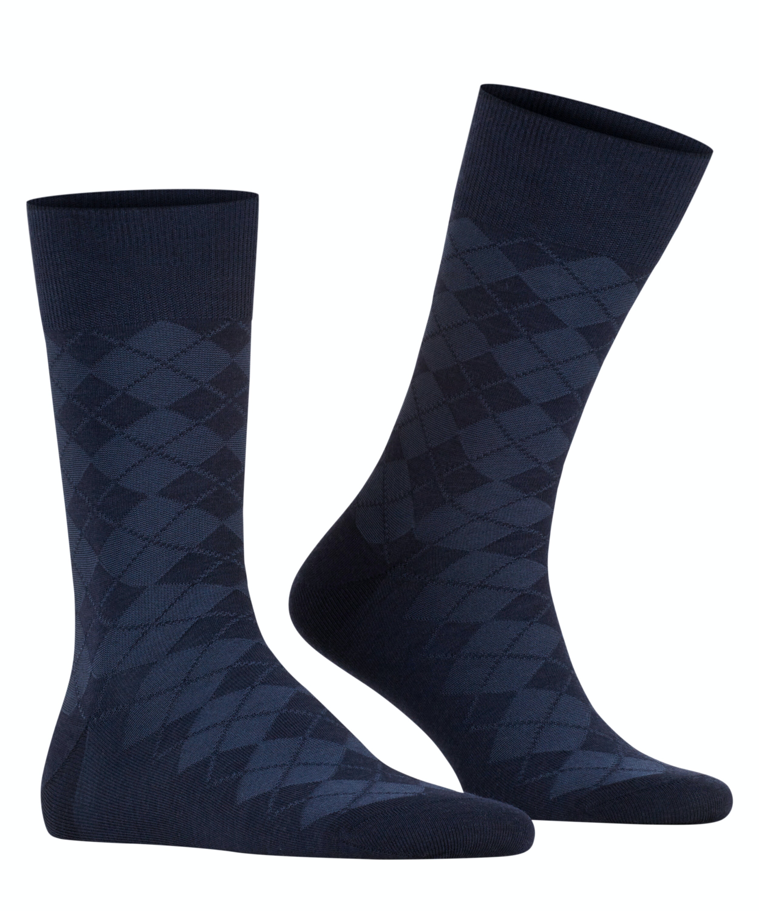 Burlington Leyton herensokken, blauw (marine)