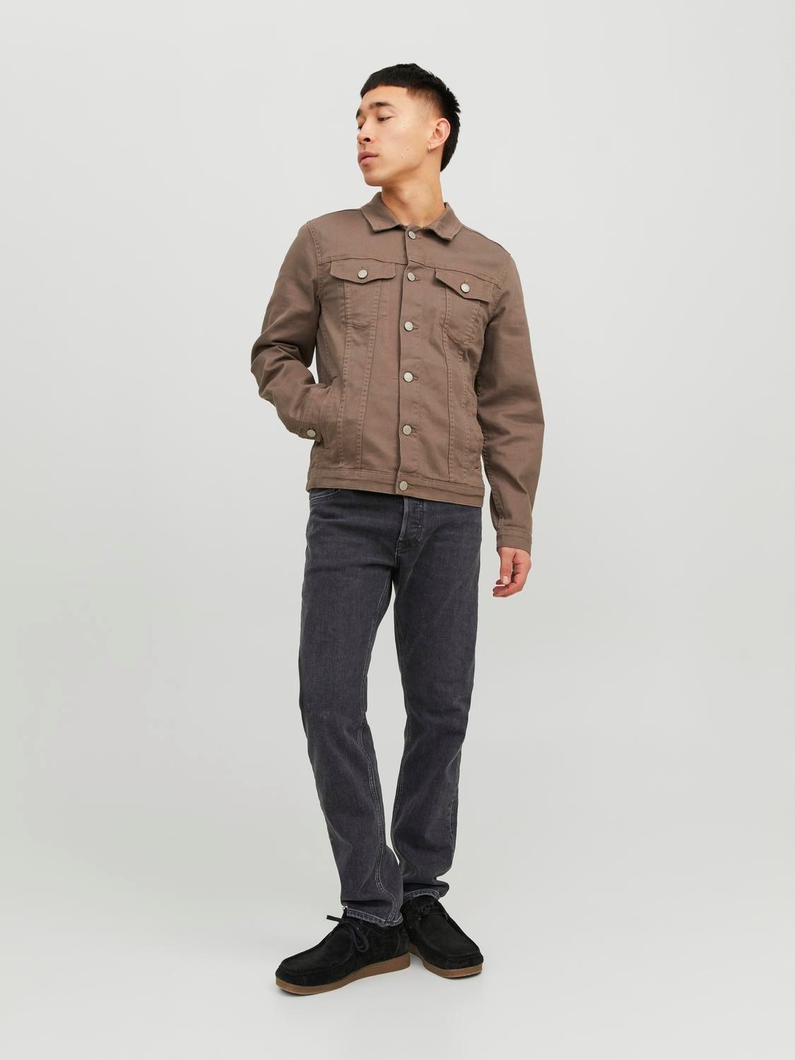 JACK & JONES Mike Original regular fit, heren jeans, zwart denim