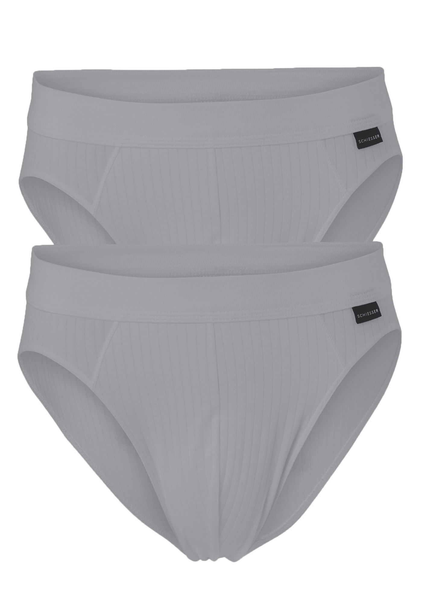 SCHIESSER Authentic rioslips (2-pack), grijs