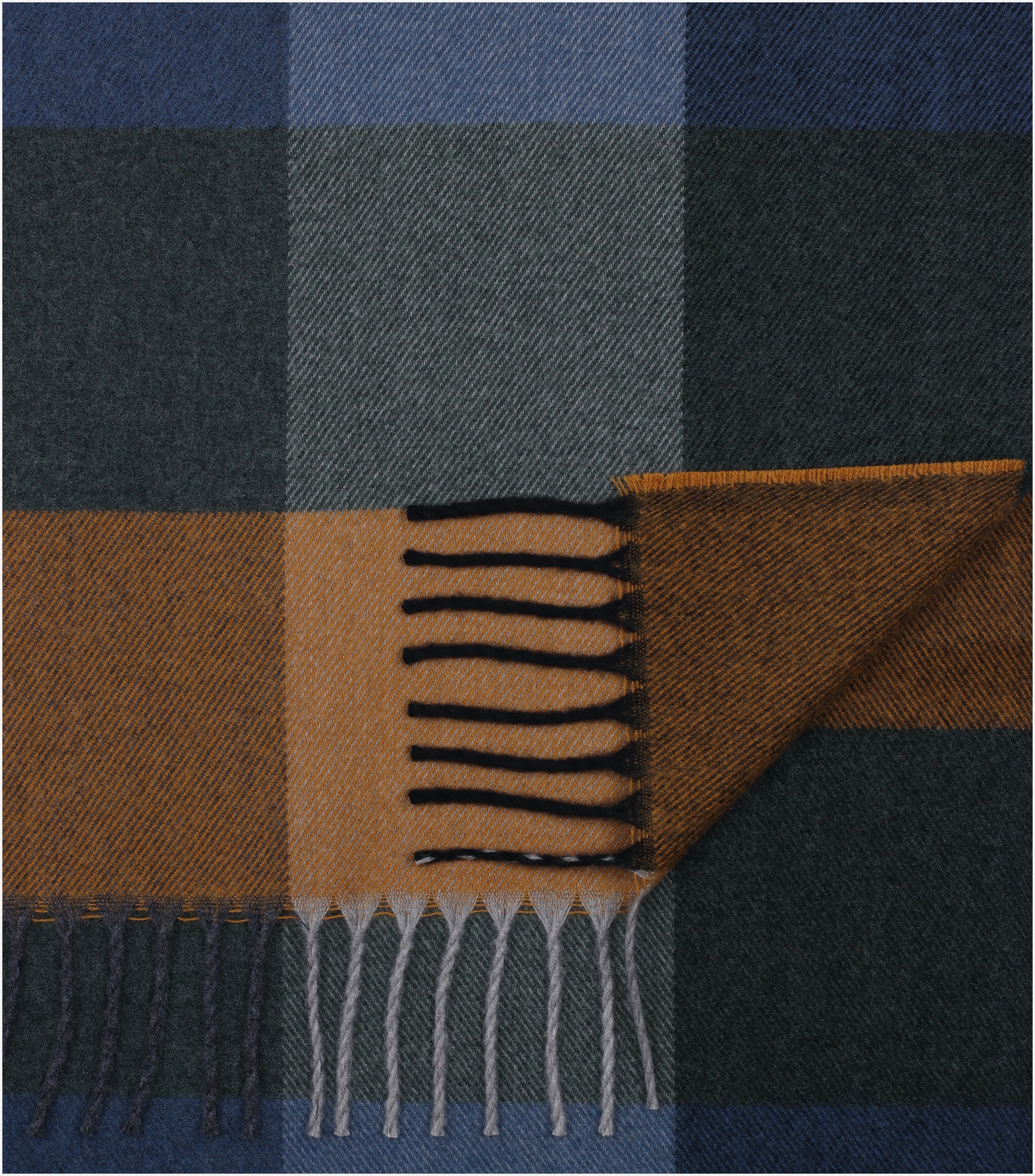 CASA MODA sjaal, blauw geruit