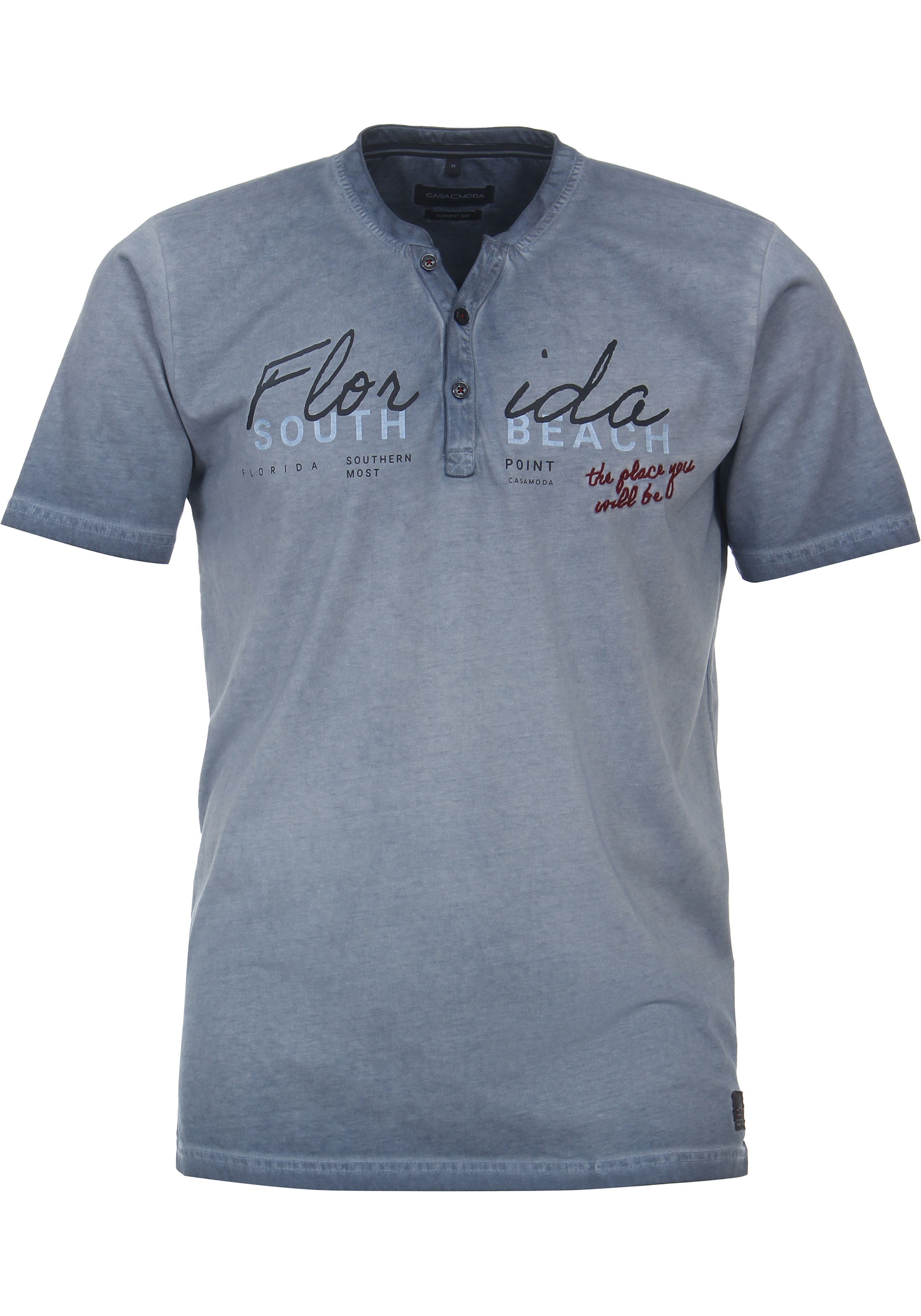 CASA MODA comfort fit heren T-shirt, blauw
