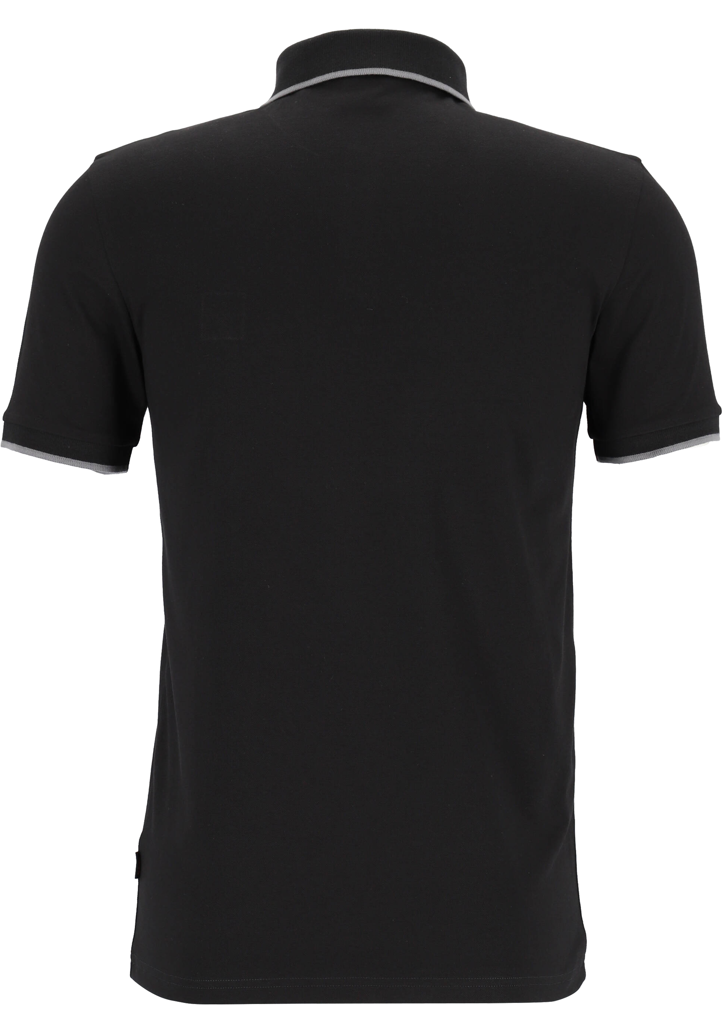 HUGO BOSS Passertip slim fit polo, stretch heren polo korte mouw, zwart