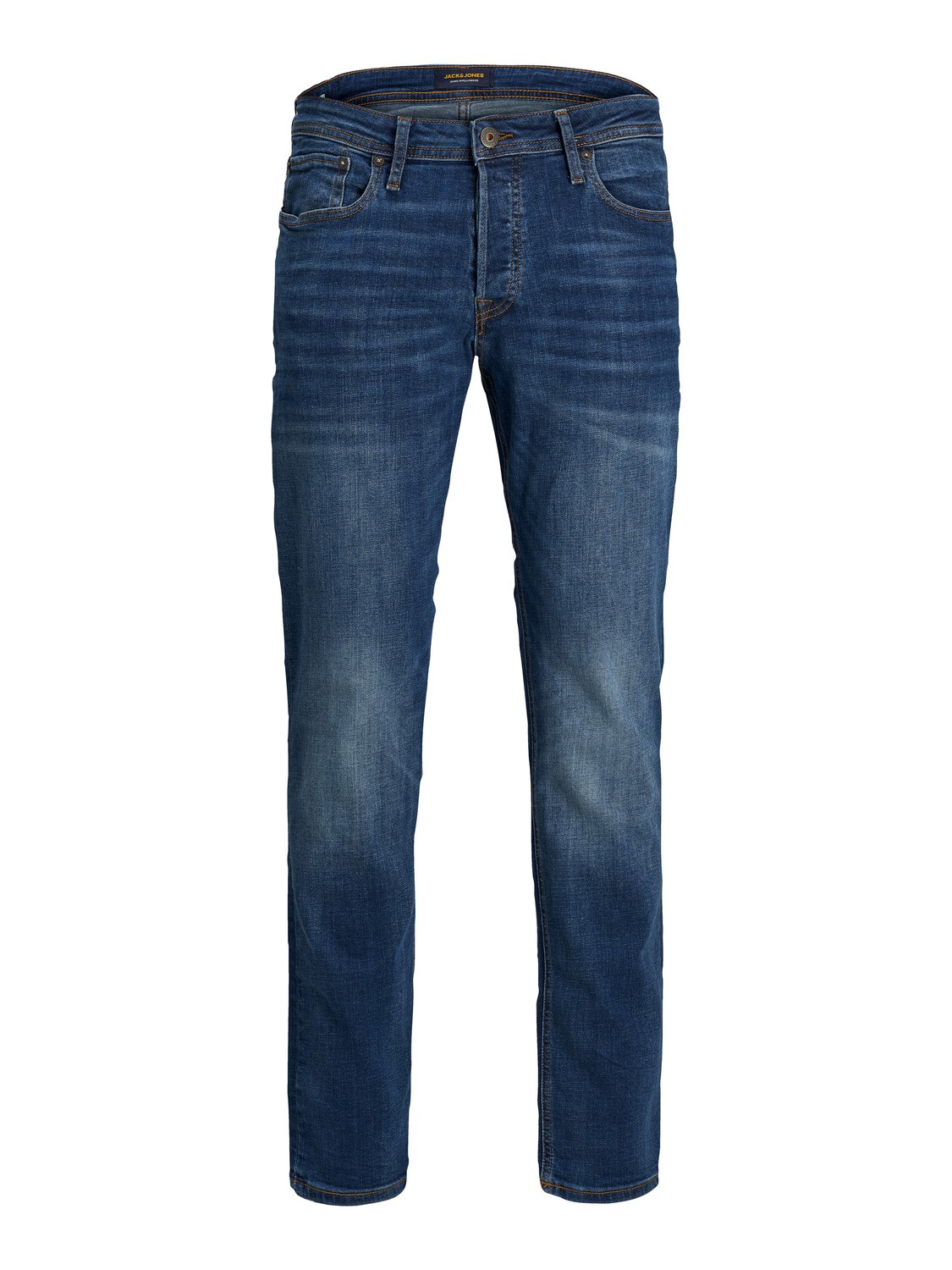 JACK & JONES Tim Original regular fit, heren jeans, denimblauw