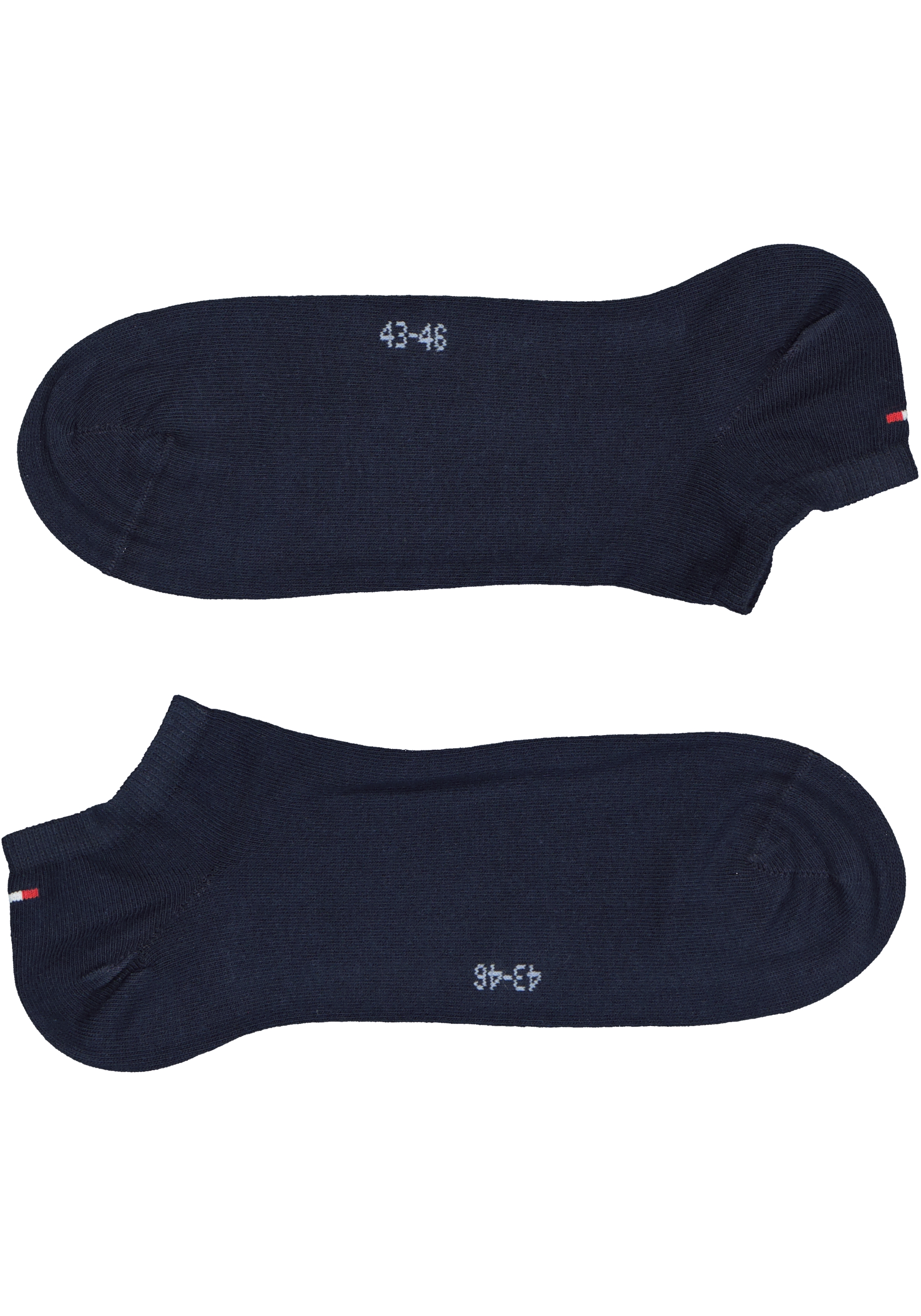 Tommy Hilfiger Sneaker Socks (2-pack), heren enkelsokken katoen, dark navy
